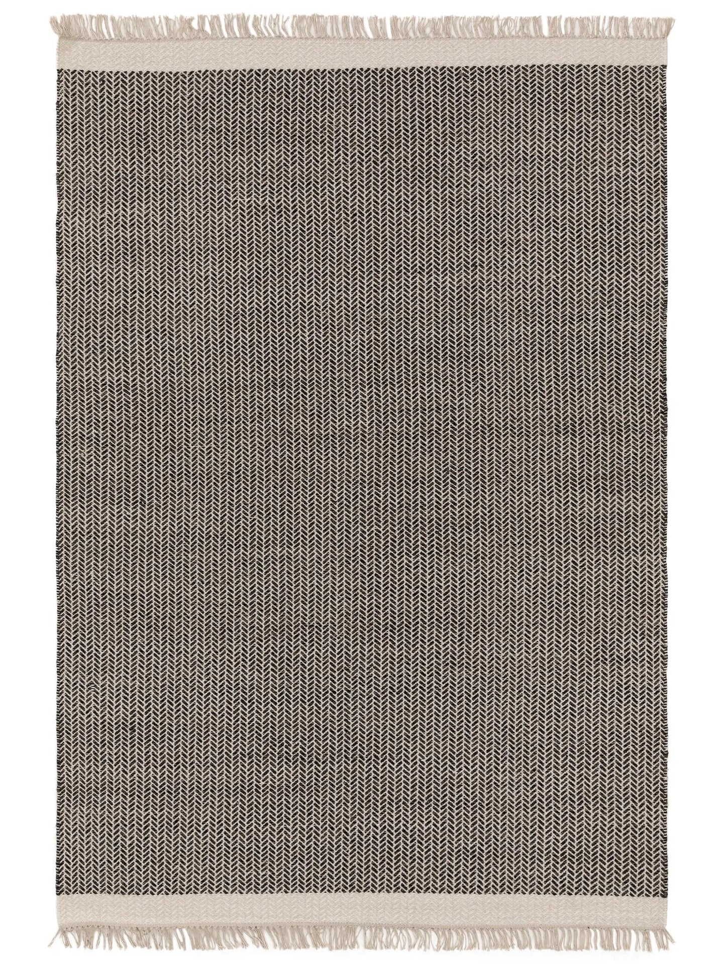 Covor de lână Kim Black/White 