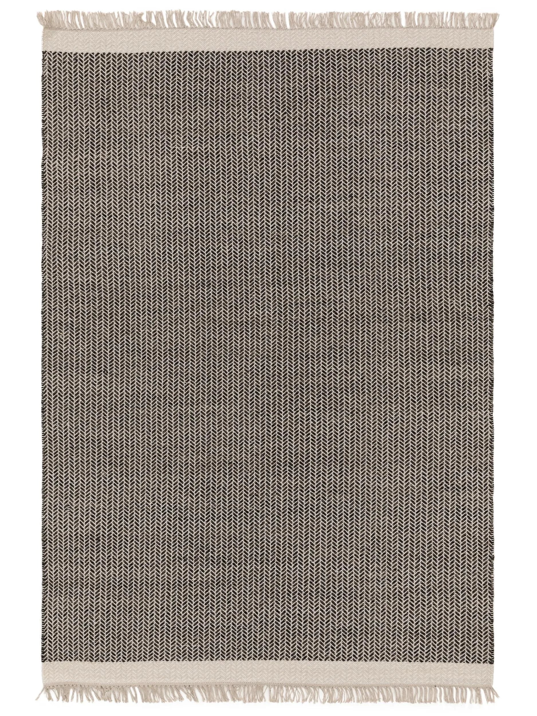 Covor de lână Kim Black/White 