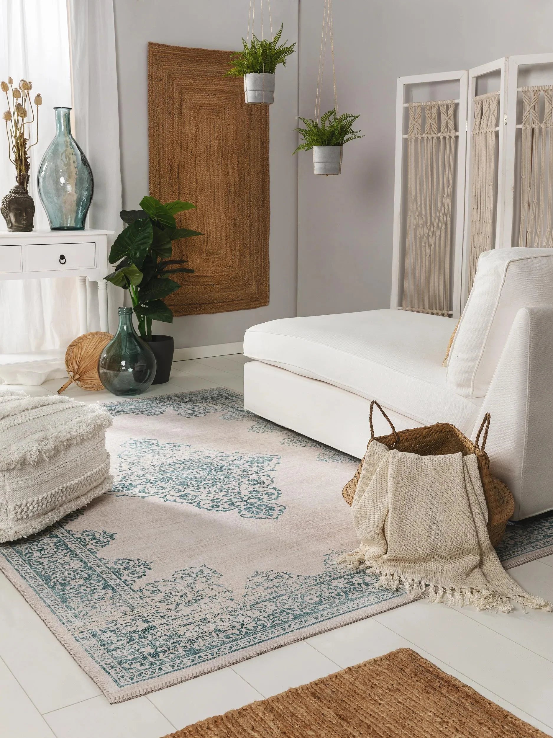 Covor lavabil Laury Turquoise