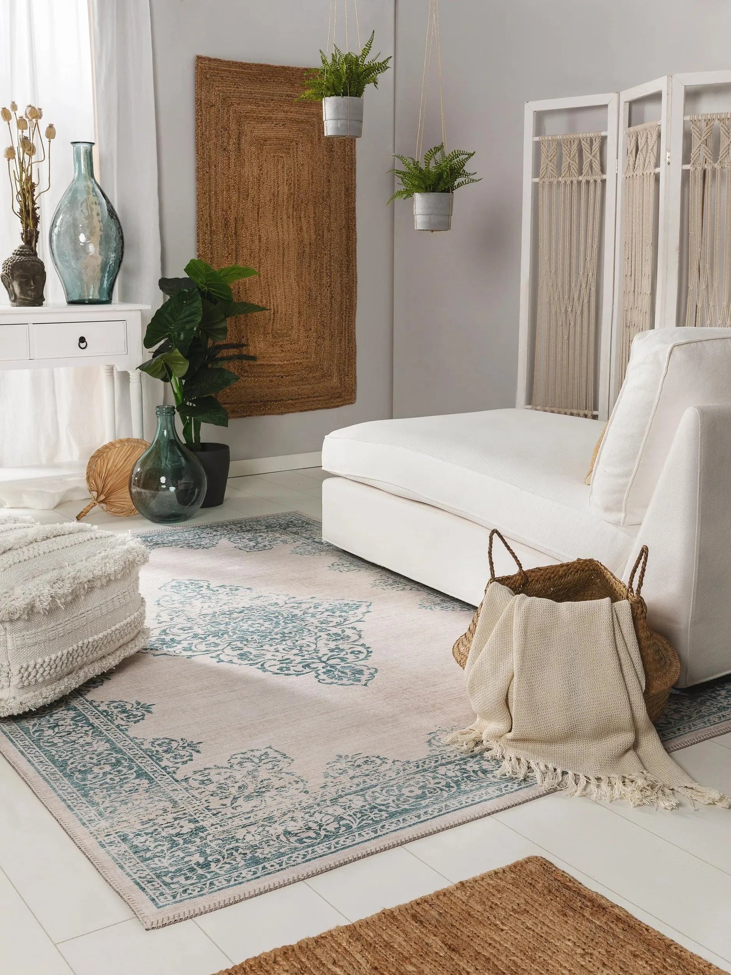 Covor lavabil Laury Turquoise