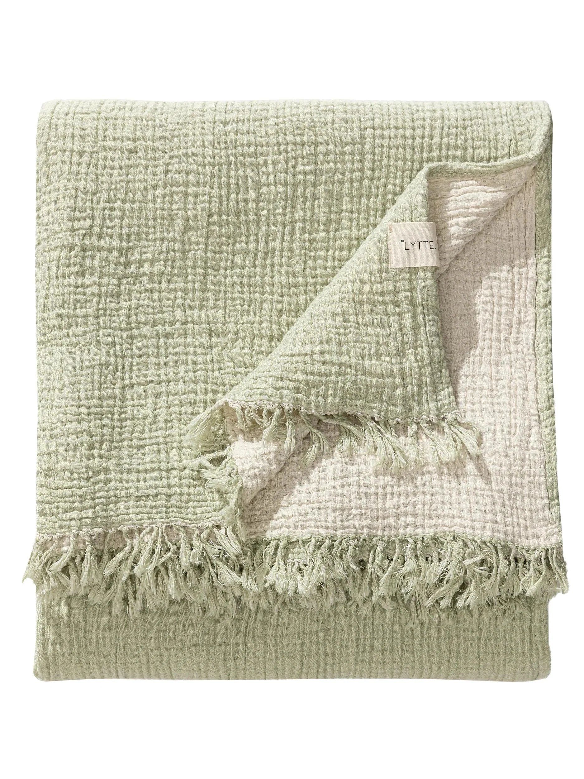 Cotton Pătură Lilo Light Green