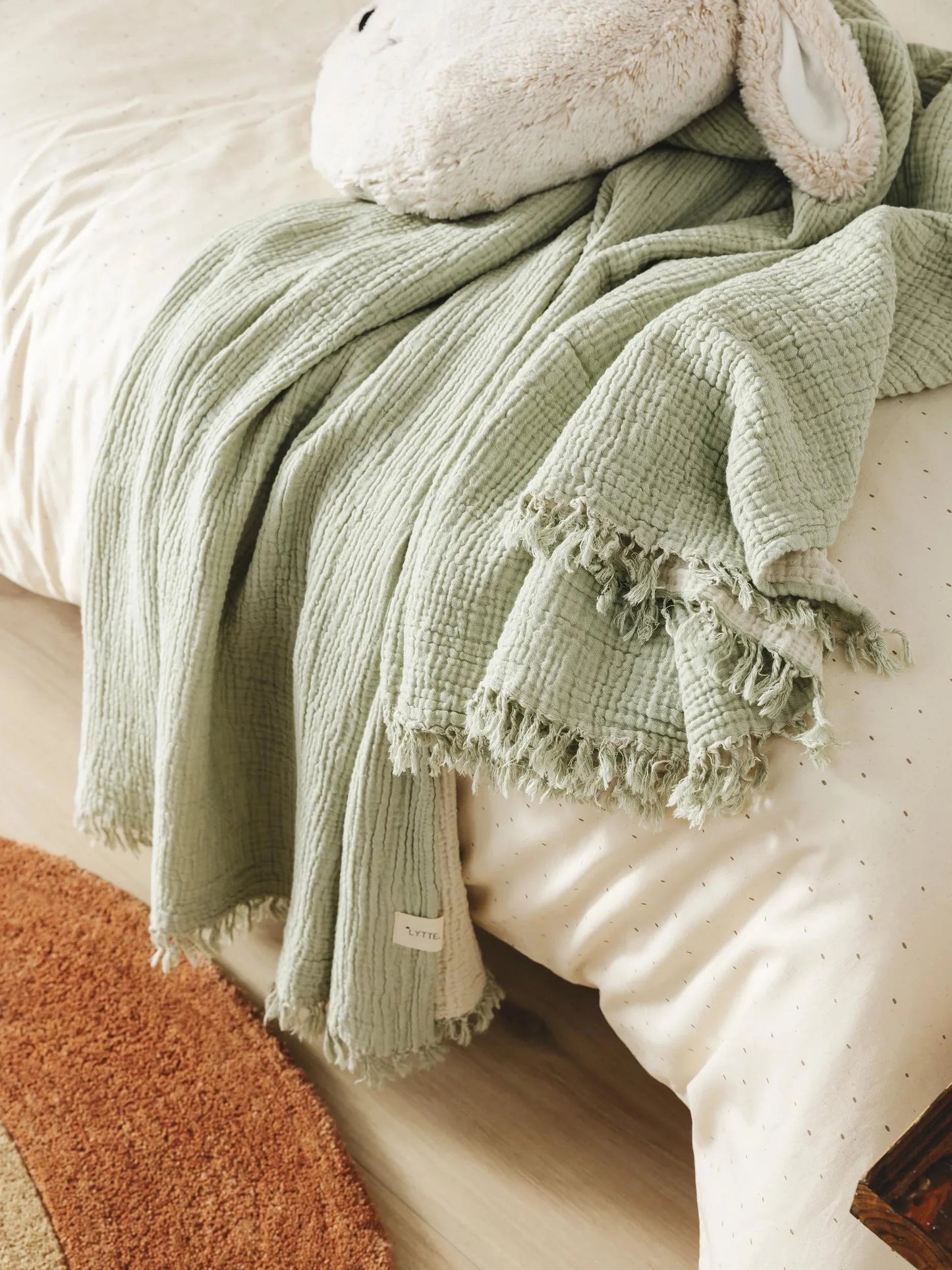 Cotton Pătură Lilo Light Green