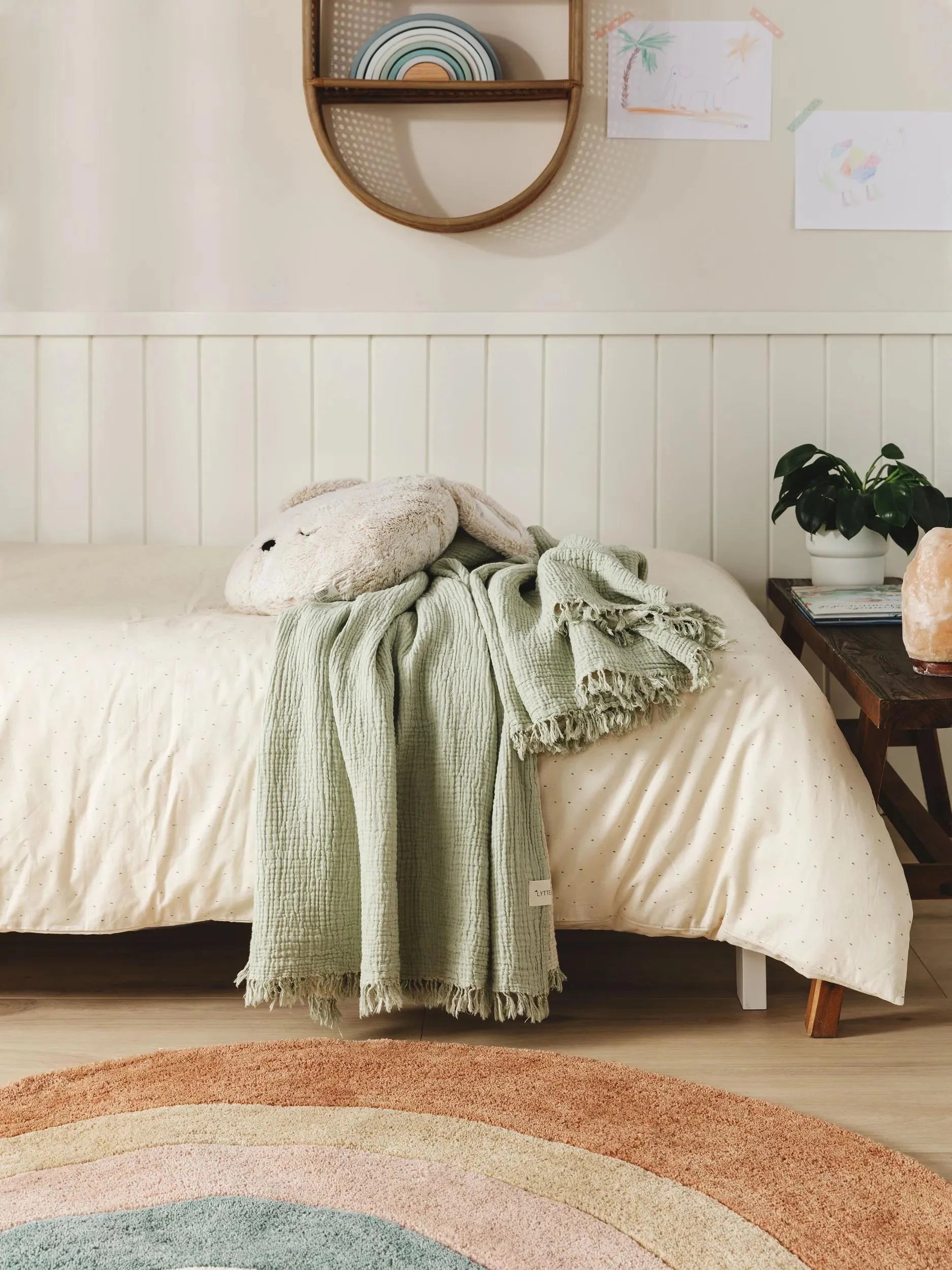 Cotton Pătură Lilo Light Green