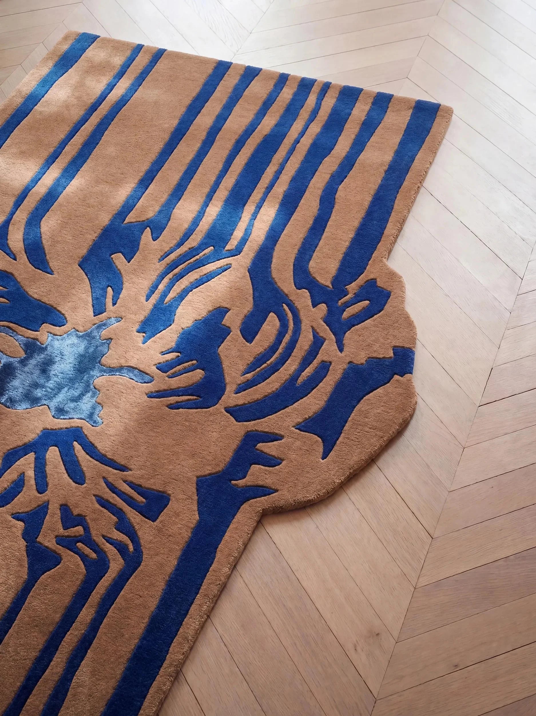 Traversă din lână Lilya Blue