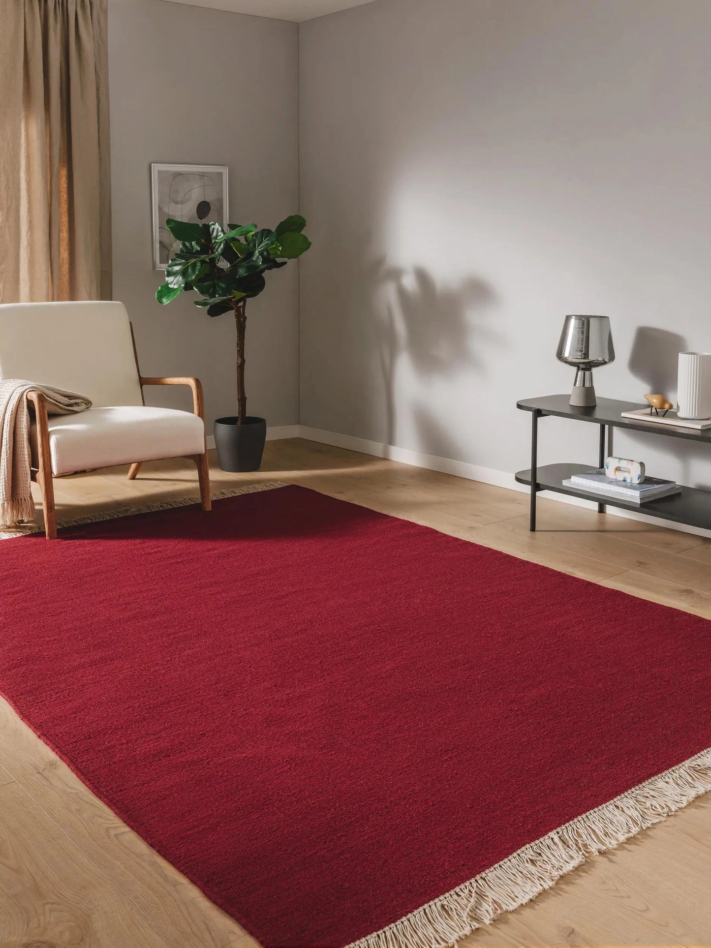 Covor de lână Liv Dark Red 