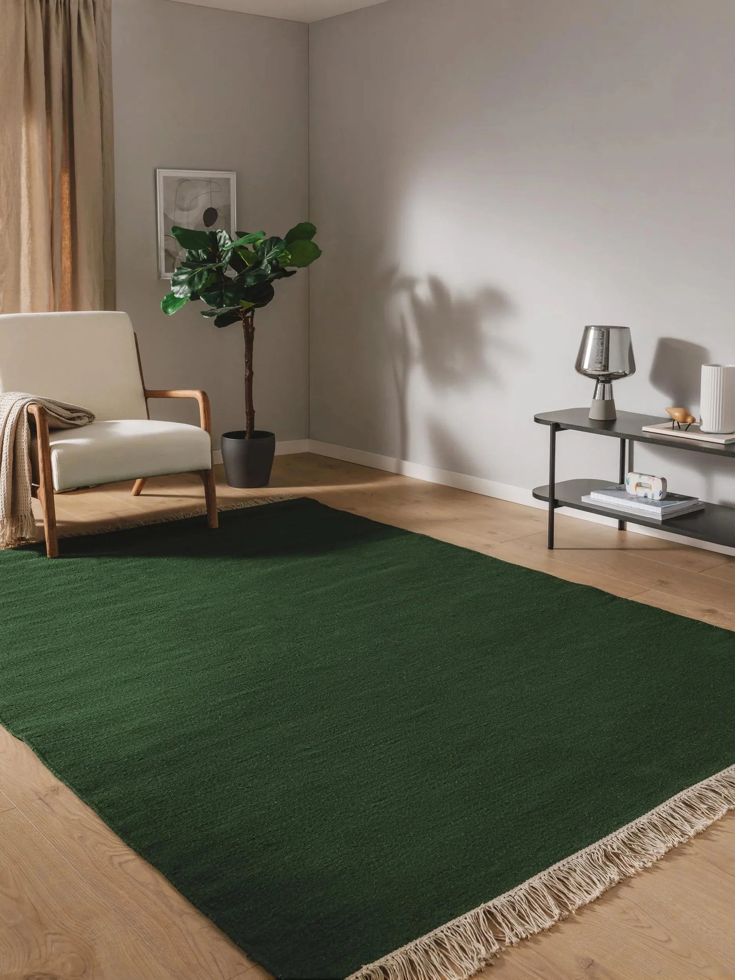 Covor de lână Liv Dark Green