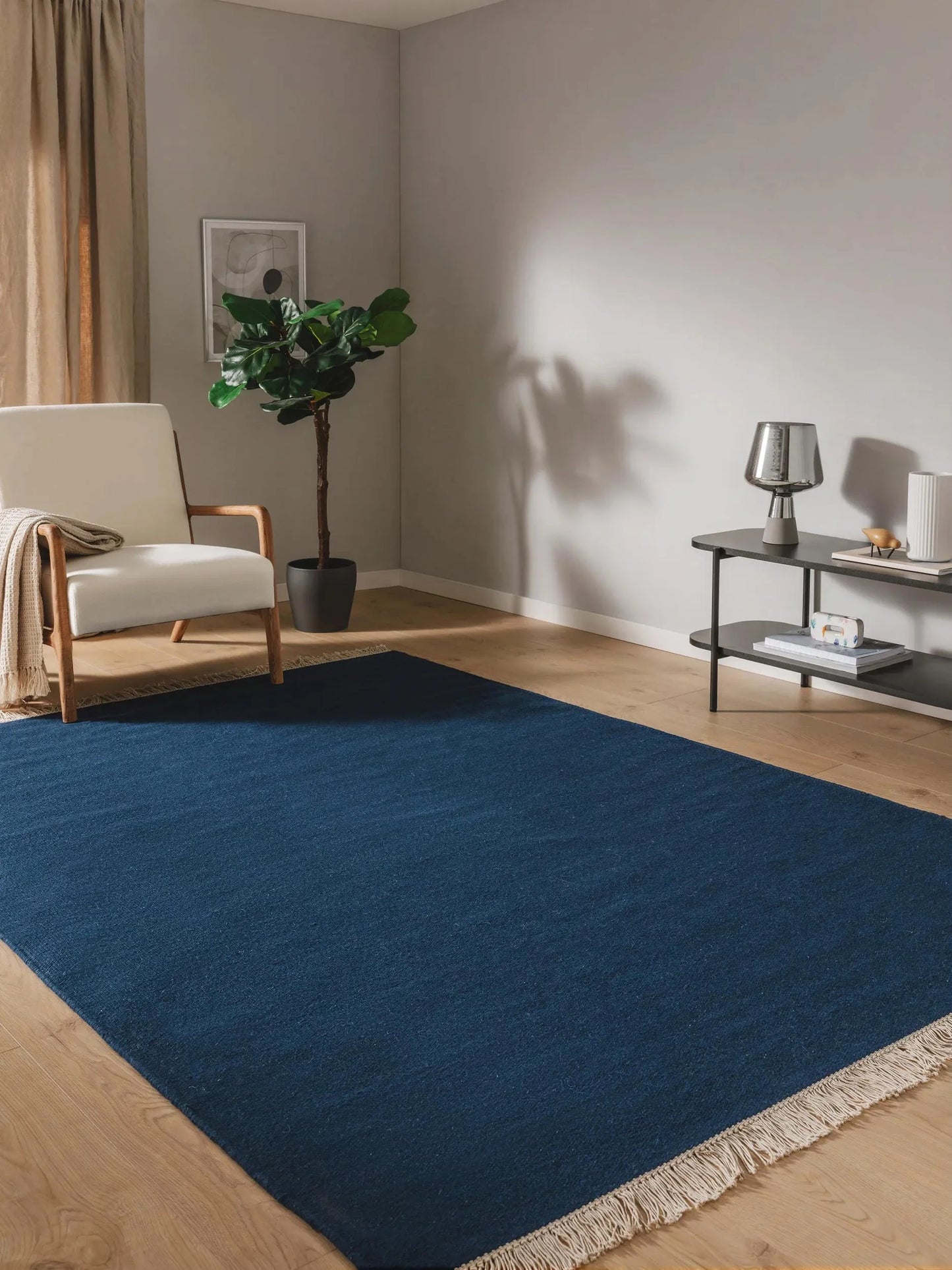 Covor de lână Liv Dark Blue