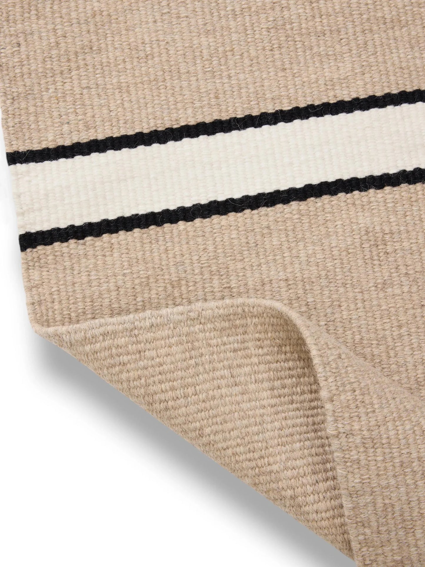 Covor de lână Livio Beige/Black 