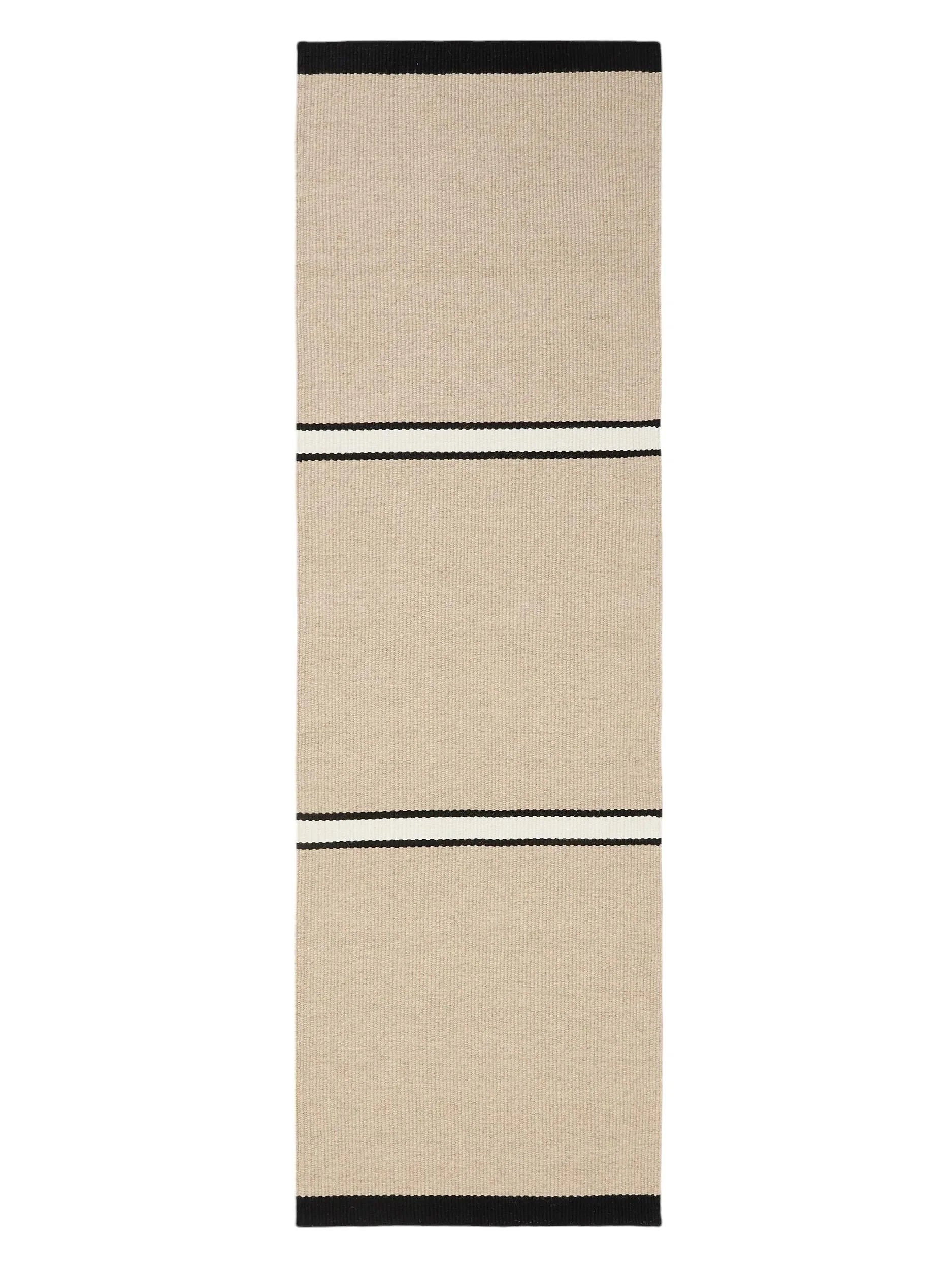 Traversă din lână Livio Beige/Black 