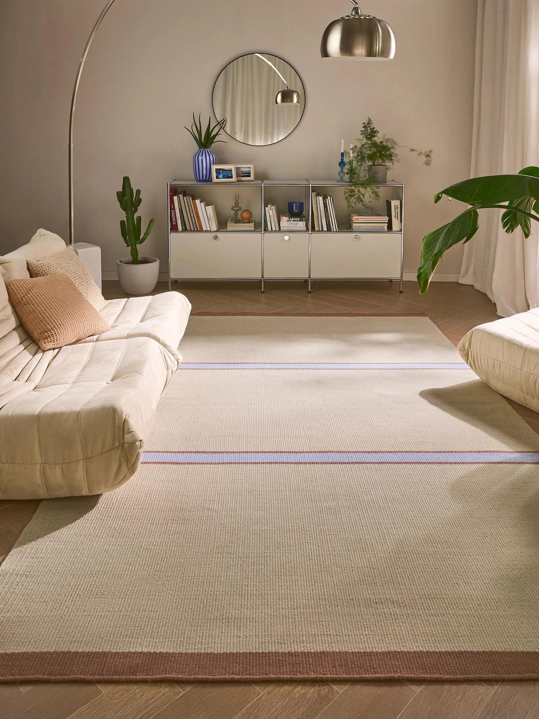 Covor de lână Livio Beige/Blue 