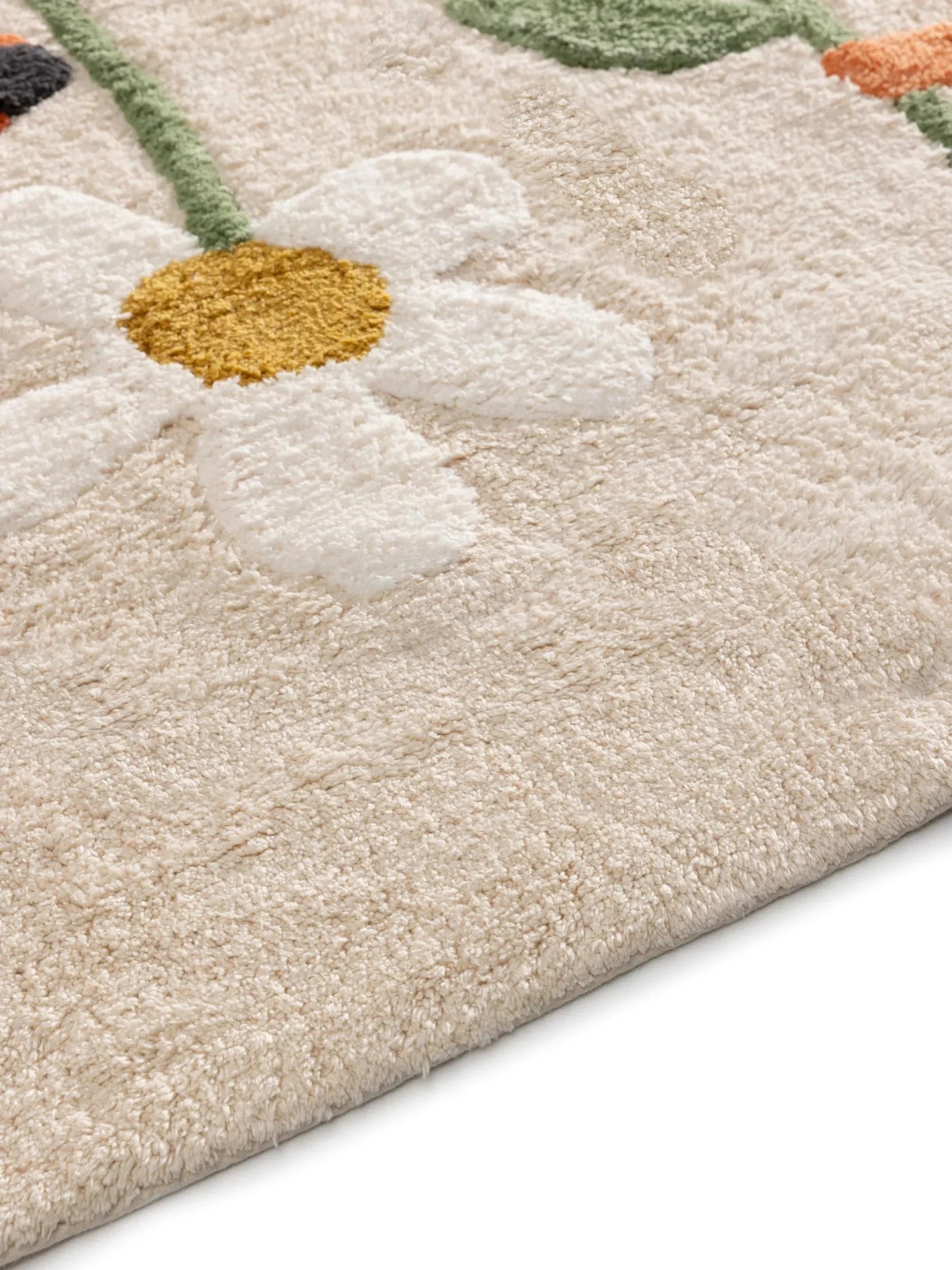 Covor lavabil din bumbac Lotte Beige/Multicolour