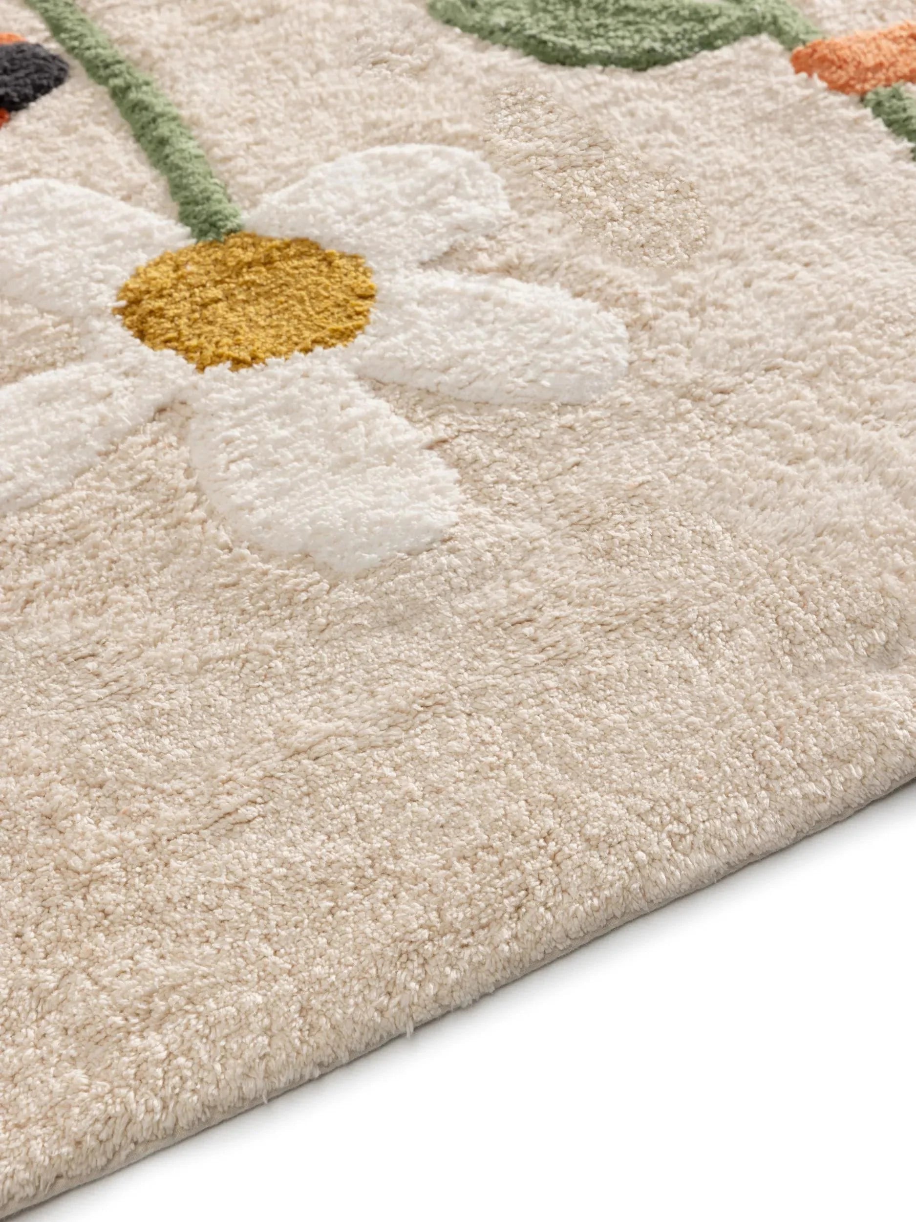 Covor lavabil din bumbac Lotte Beige/Multicolour