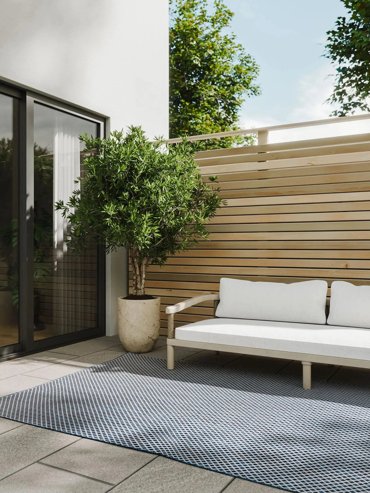 Covor interior/exterior Lou Blue 