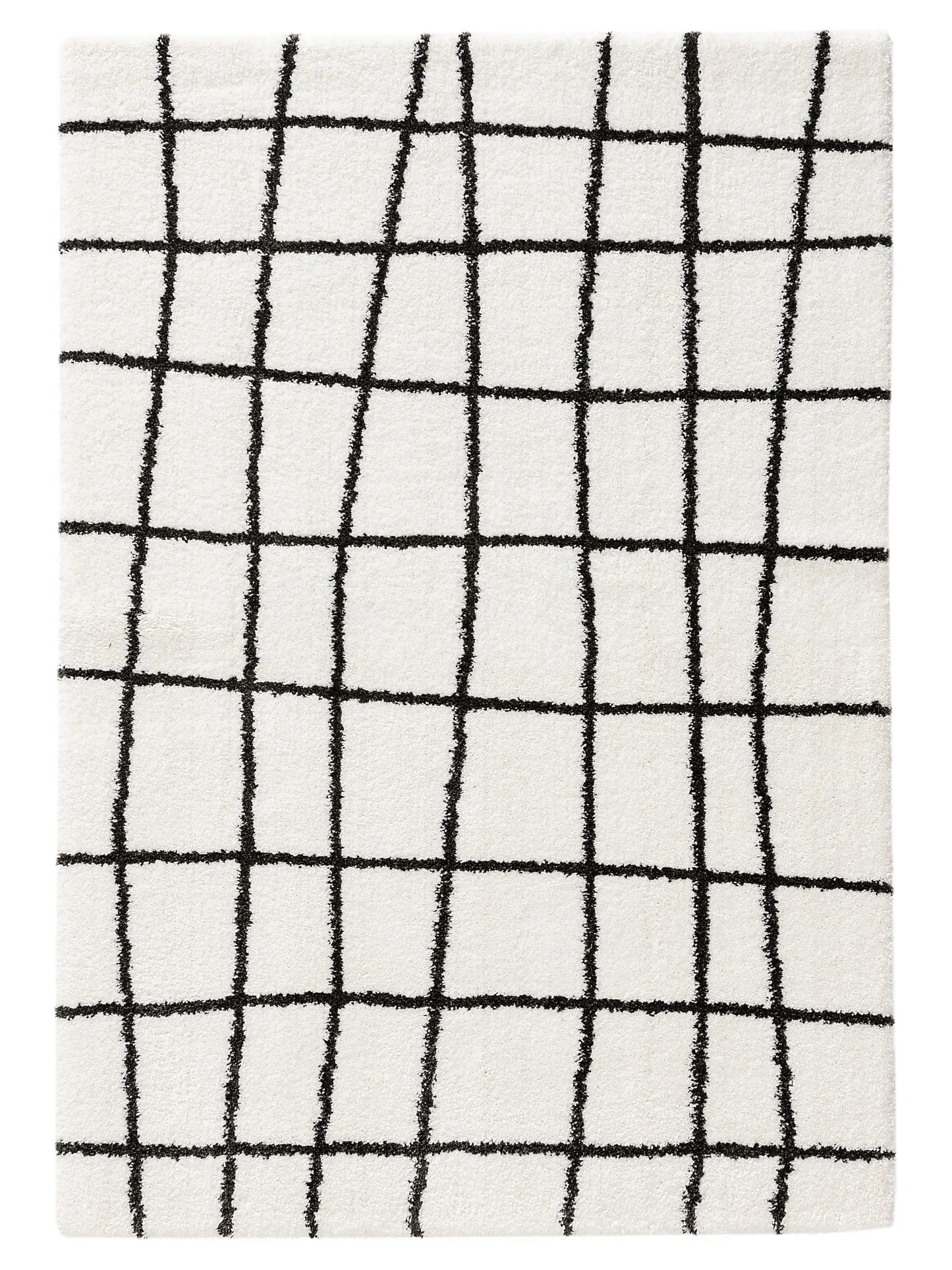 Covor Shaggy Louise Black/White 