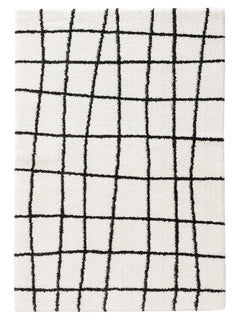 Covor Shaggy Louise Black/White