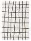 Covor Shaggy Louise Black/White 