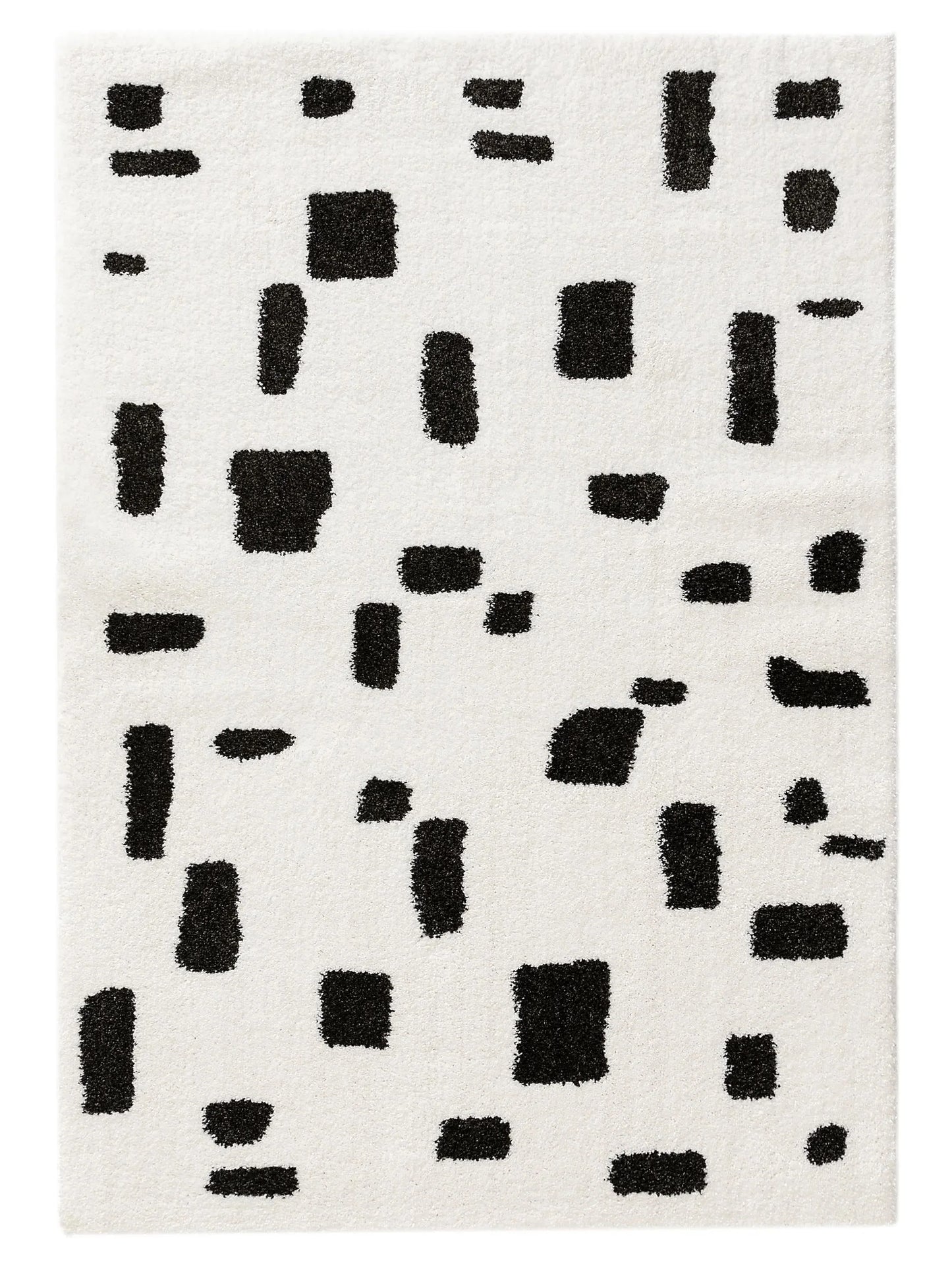 Covor Shaggy Louise Black/White