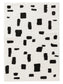 Covor Shaggy Louise Black/White