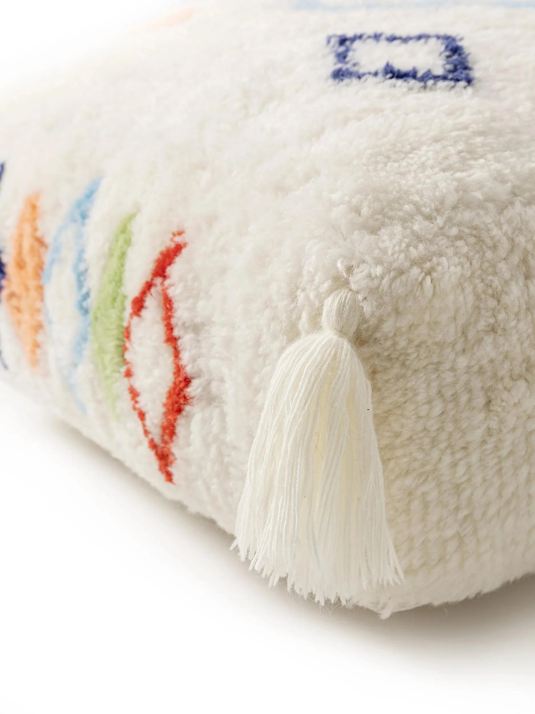 Handmade Wool Pouf/taburet Malika Multicolour