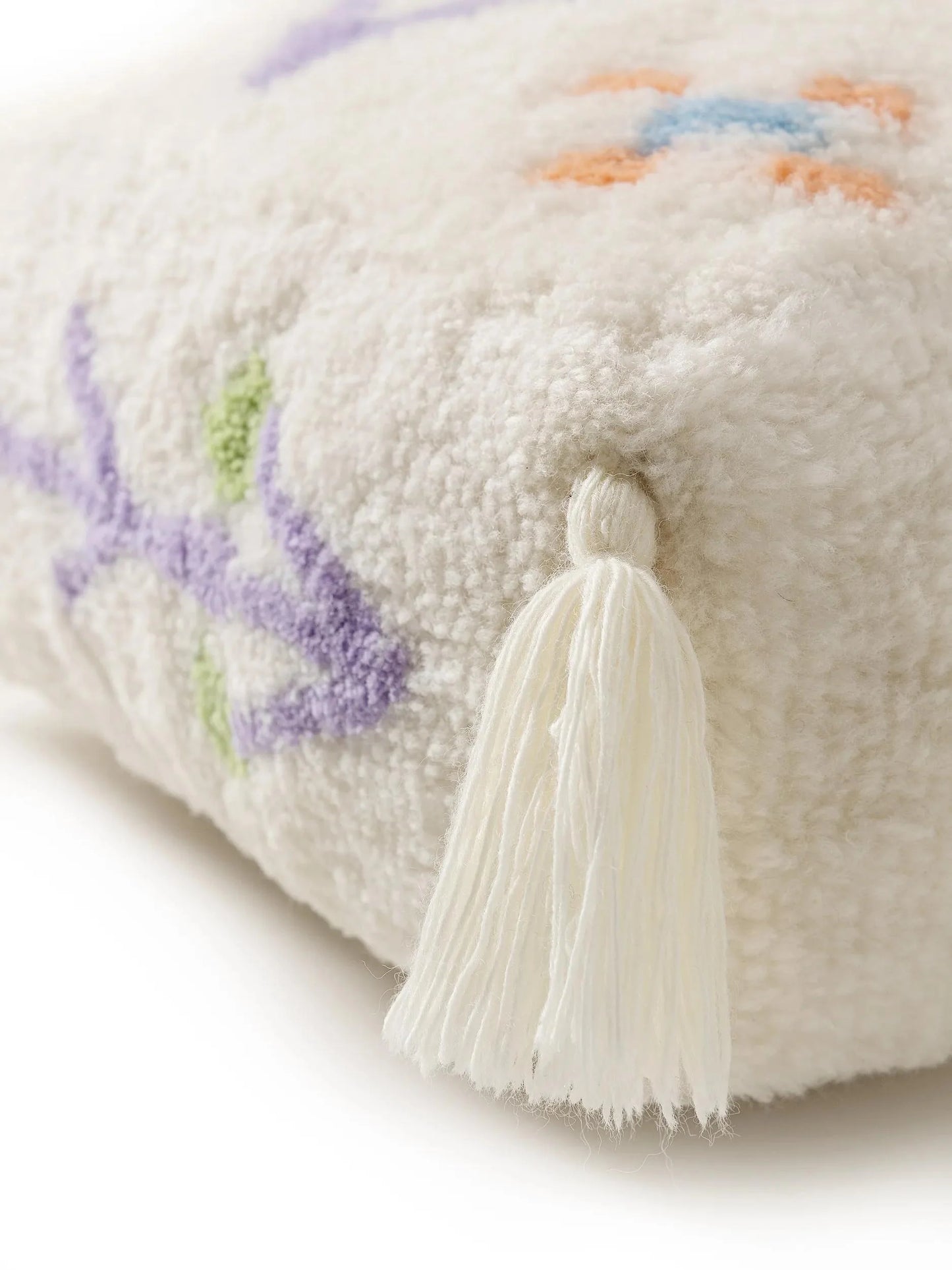 Handmade Wool Pouf/taburet Malika Multicolour