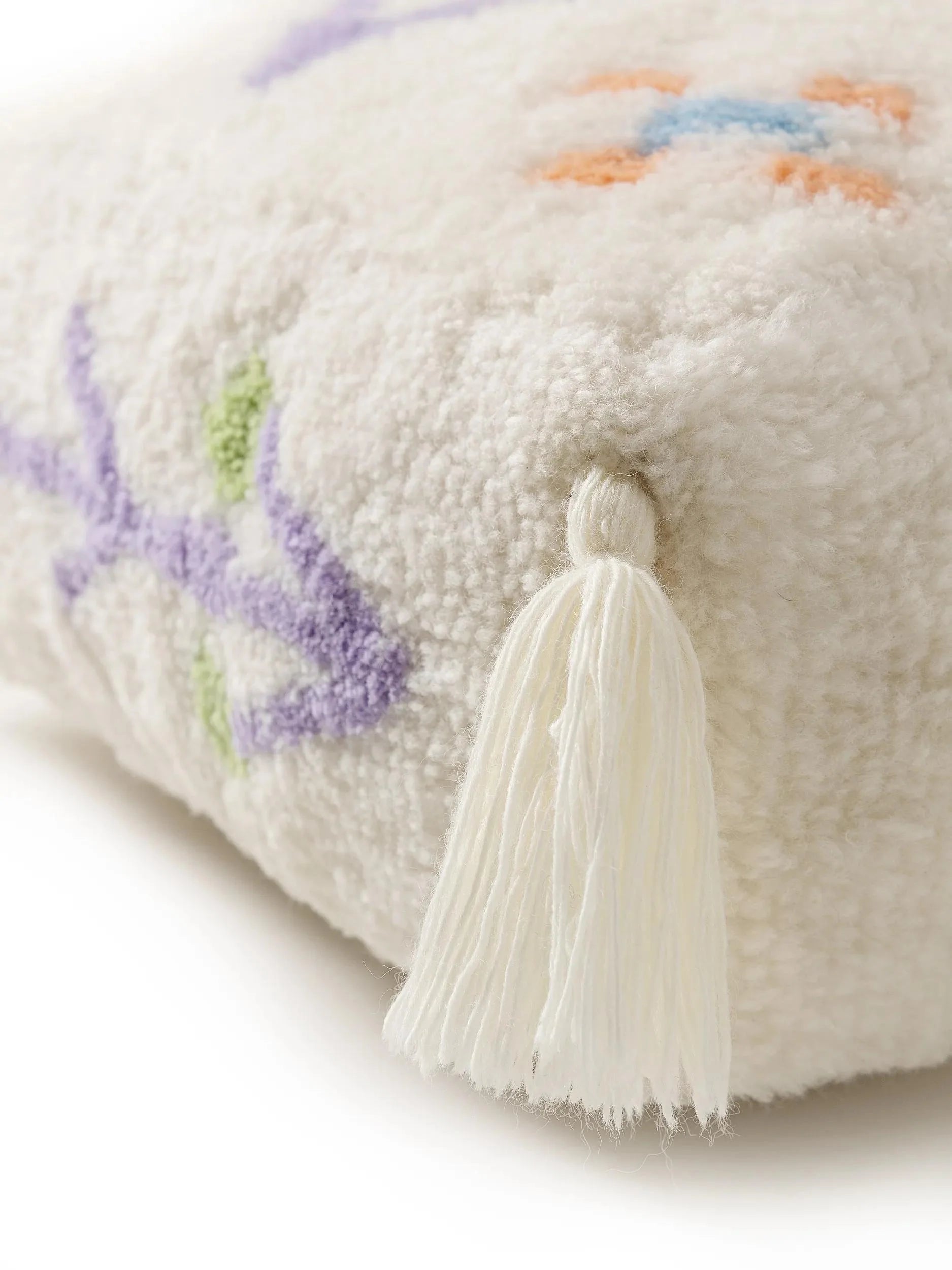 Handmade Wool Pouf/taburet Malika Multicolour