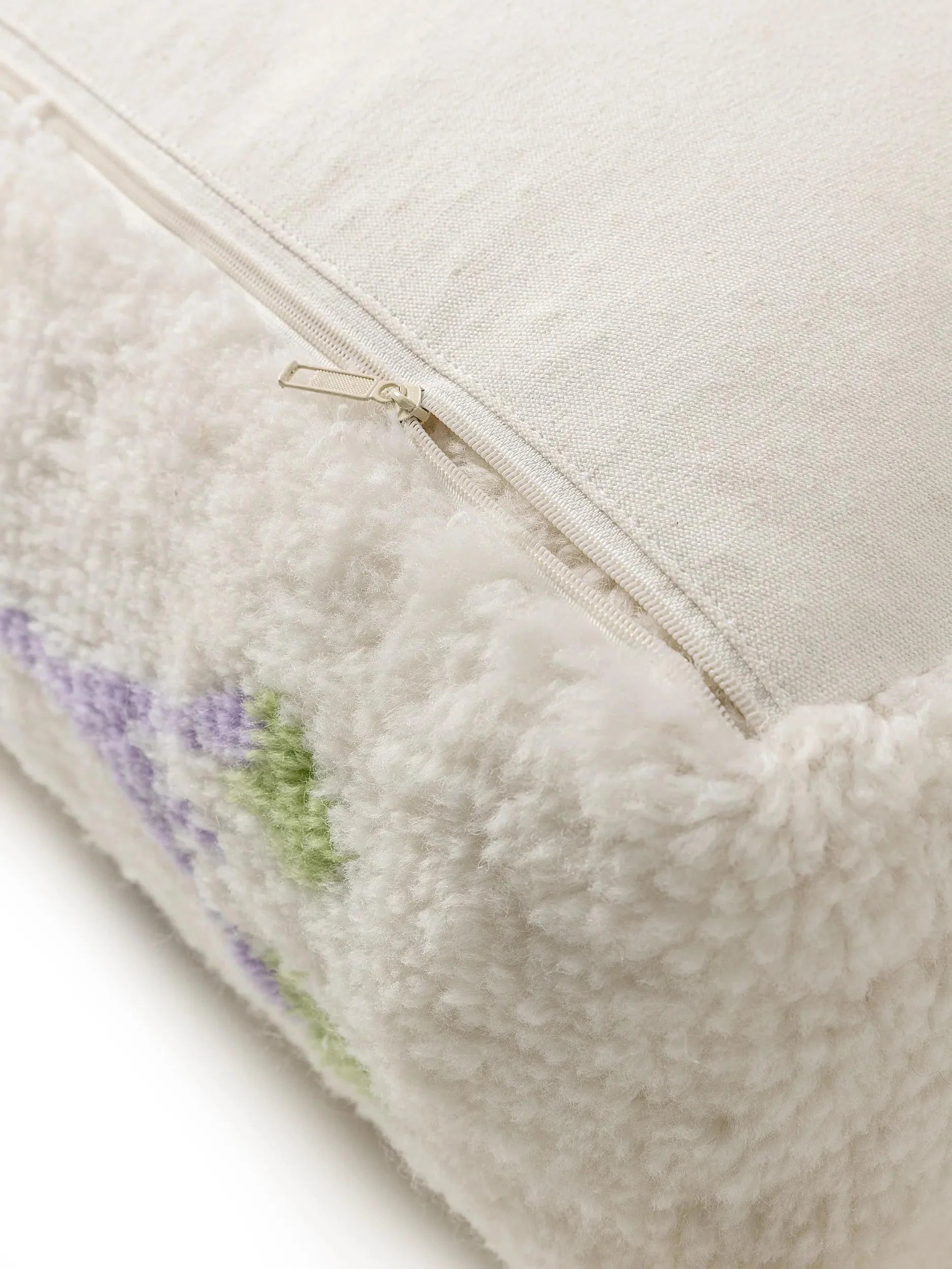 Handmade Wool Pouf/taburet Malika Multicolour