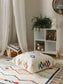 Handmade Wool Pouf/taburet Malika Multicolour