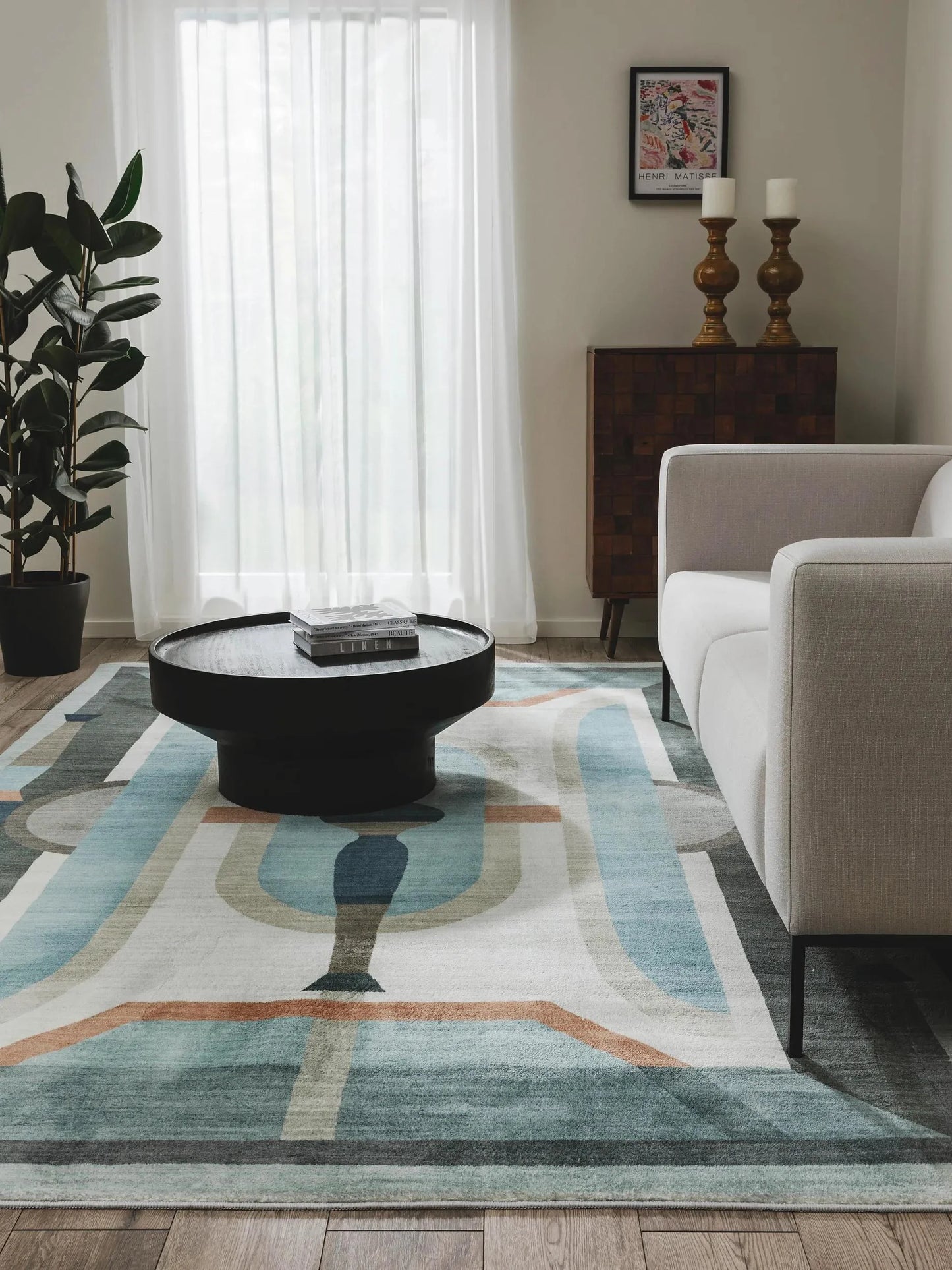 Covor lavabil Mara Multicolour/Blue 