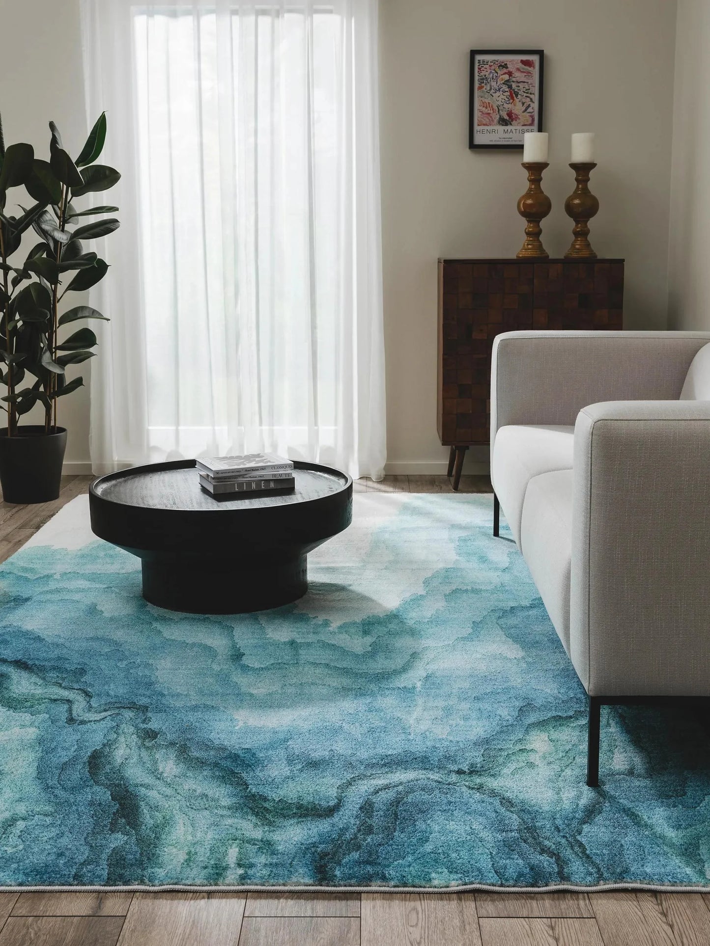 Covor lavabil Mara Blue 