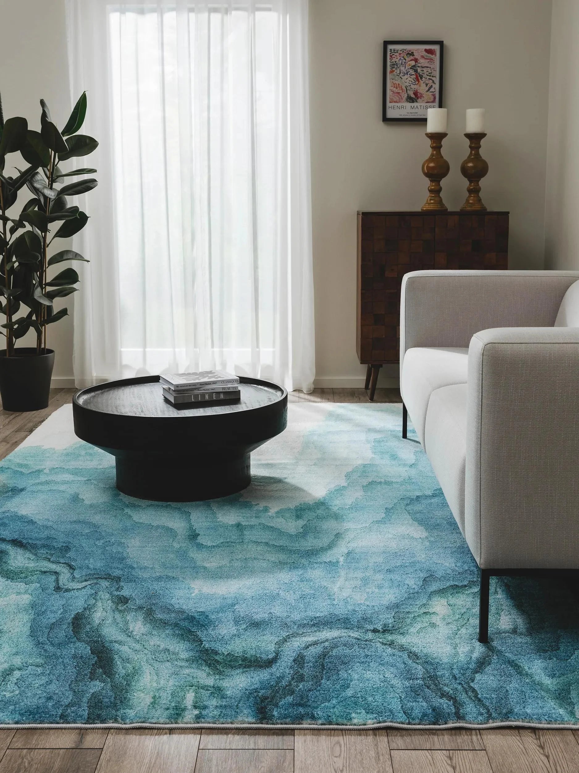 Covor lavabil Mara Blue 