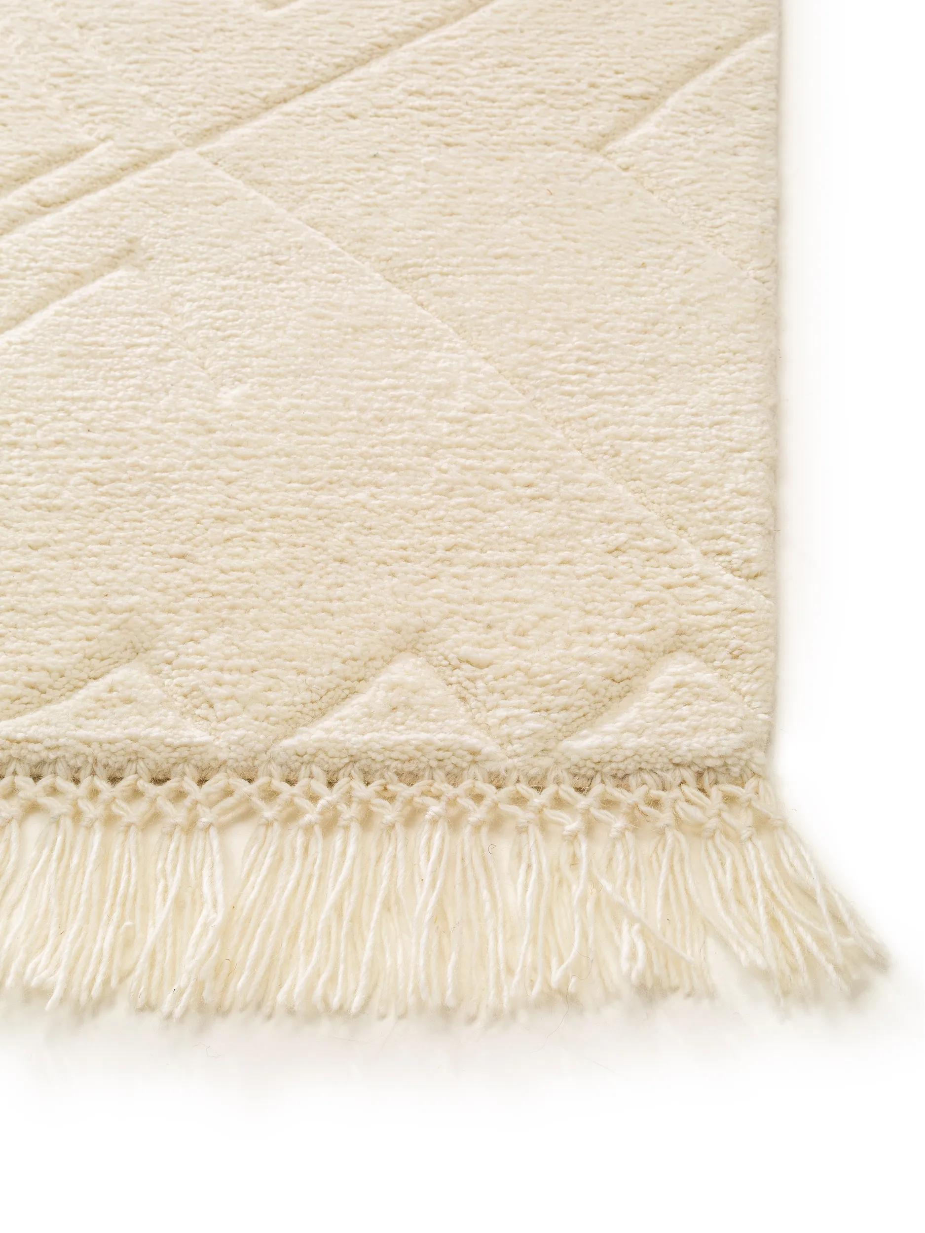 Covor de lână Maroc Ivory
