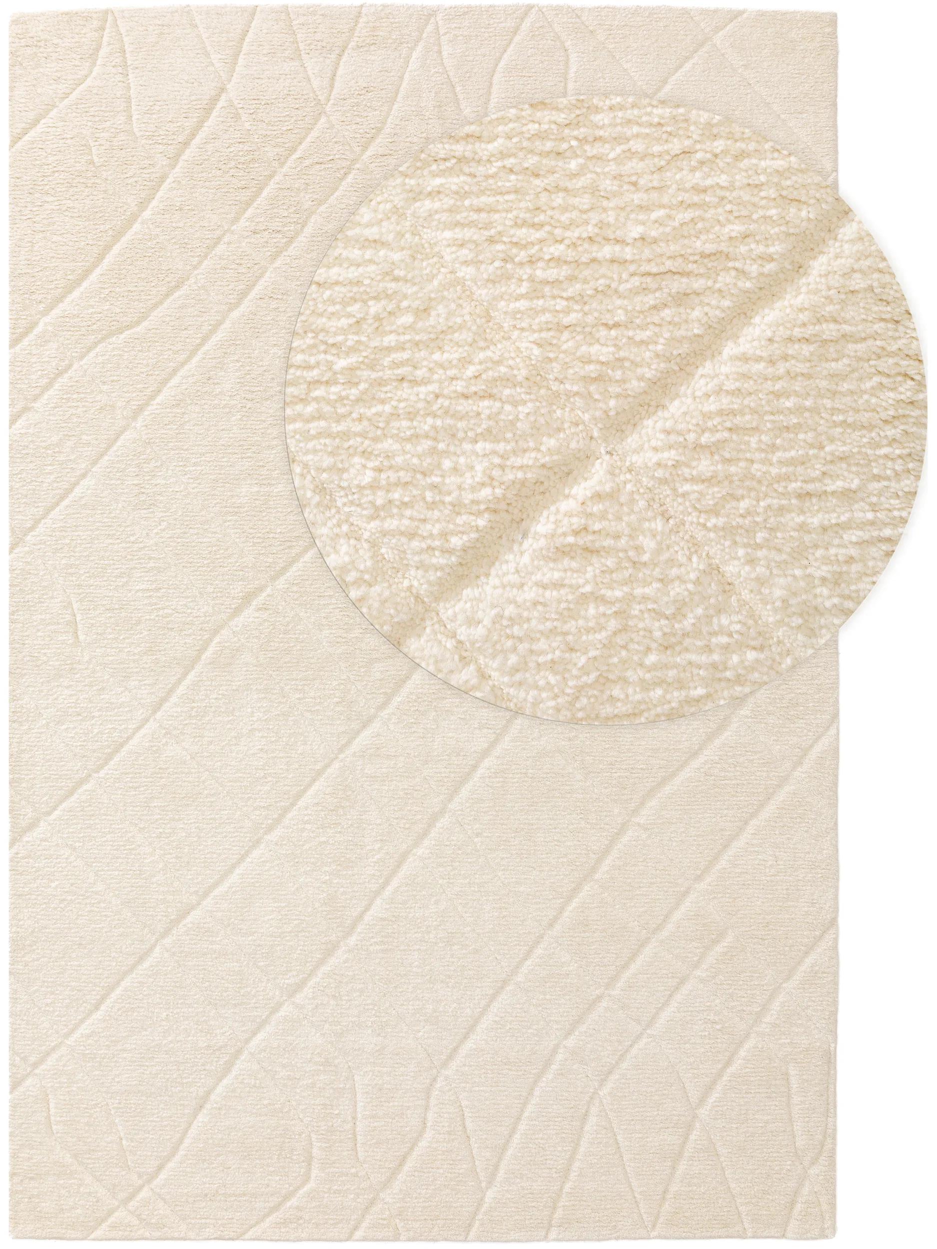 Covor de lână Maroc Ivory