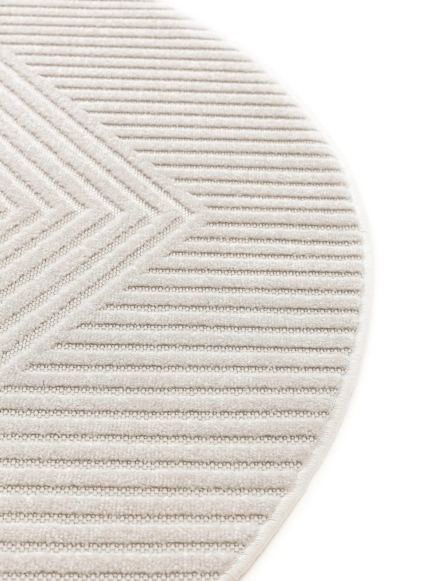 Covor rotund interior/exterior Mars Cream 
