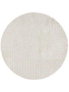 Covor rotund interior/exterior Mars Cream