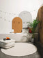 Covor rotund interior/exterior Mars Cream 
