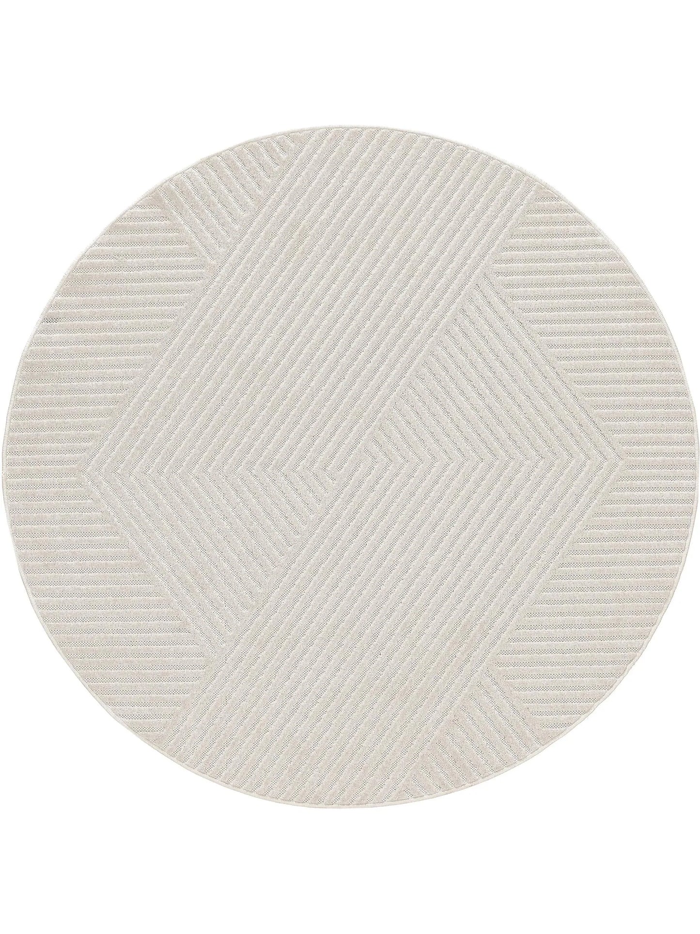 Covor rotund interior/exterior Mars Cream 