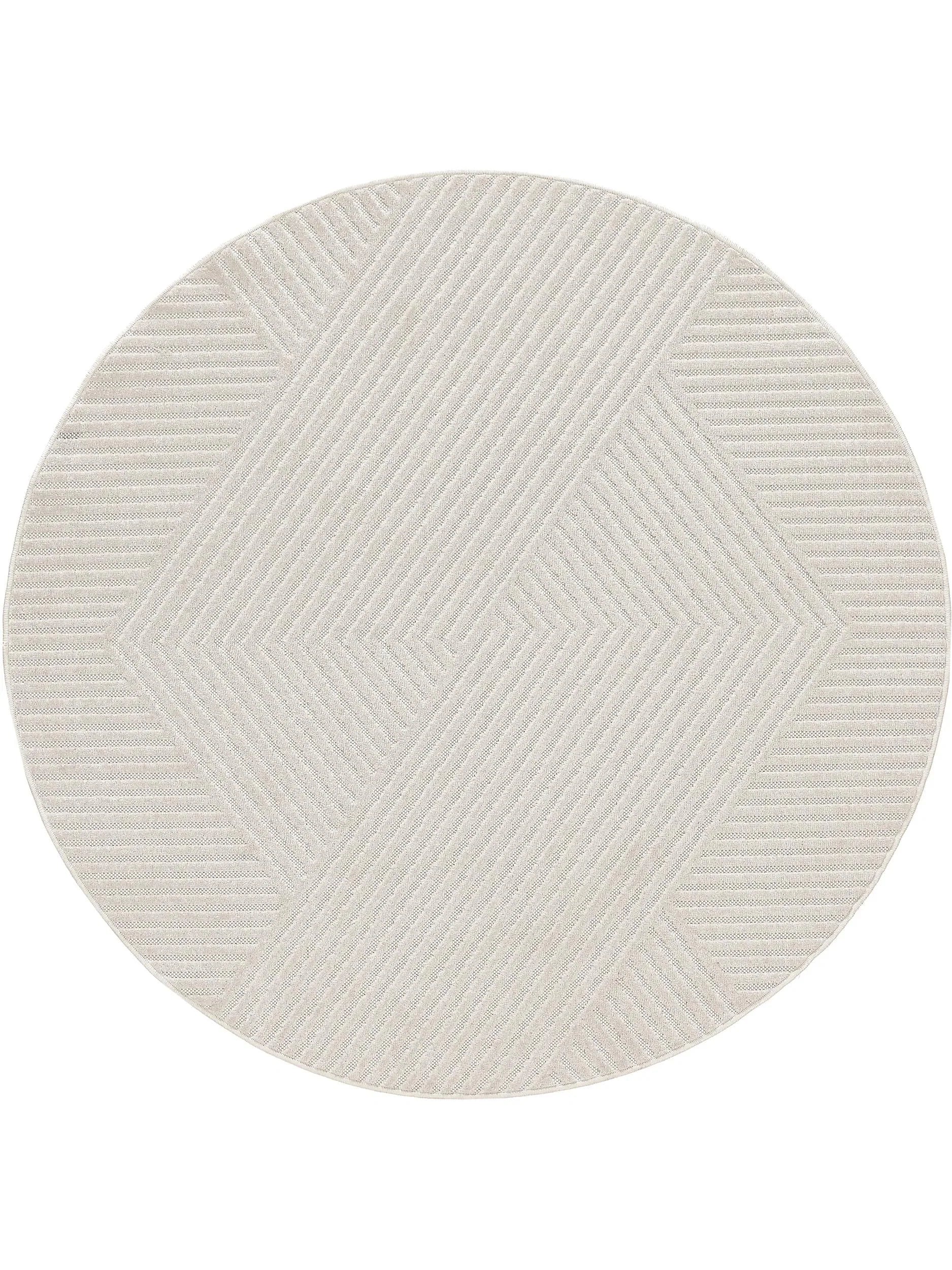 Covor rotund interior/exterior Mars Cream 