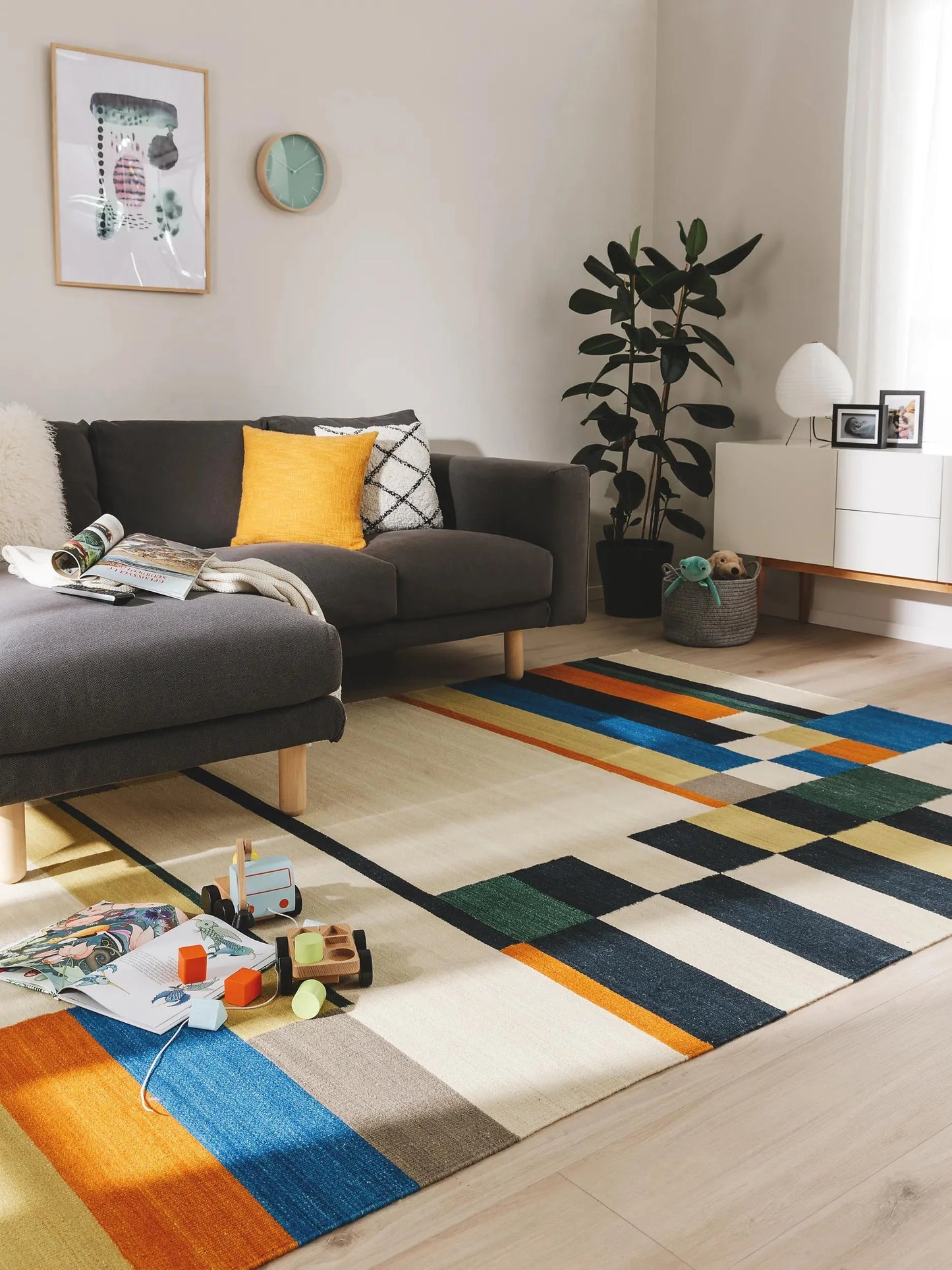 Covor țesătură plată Marya Multicolour