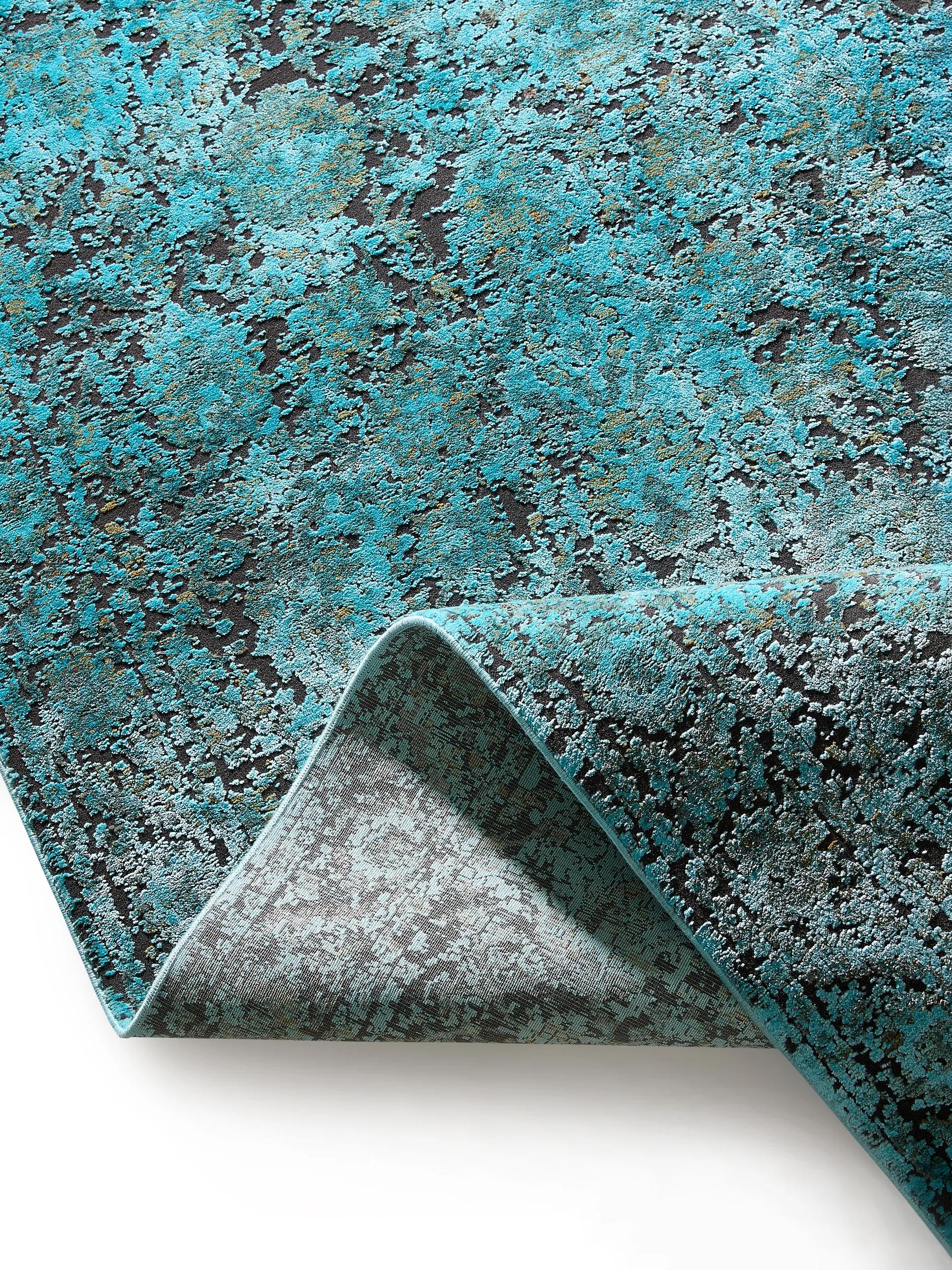 Covor din vâscoză Medea Turquoise