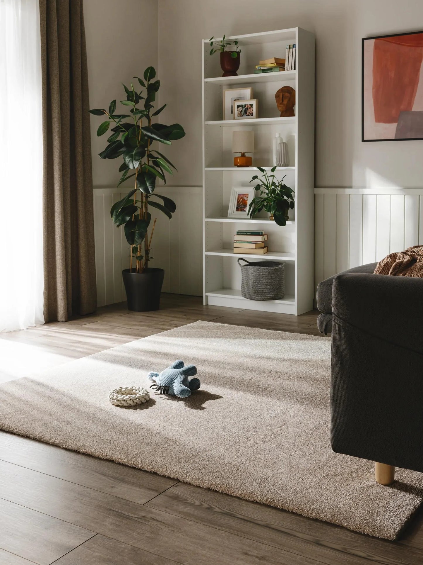 Covor Shaggy lavabil Melvin Beige 