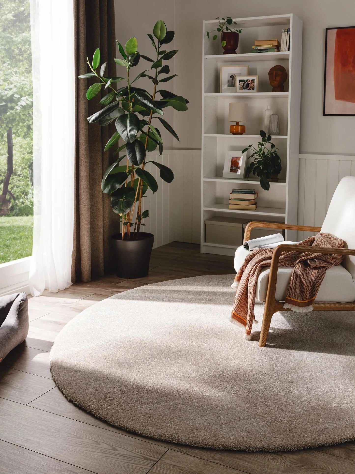 Covor Shaggy lavabil Melvin Beige