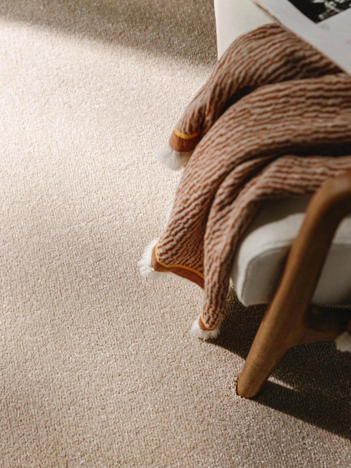 Covor Shaggy lavabil Melvin Beige