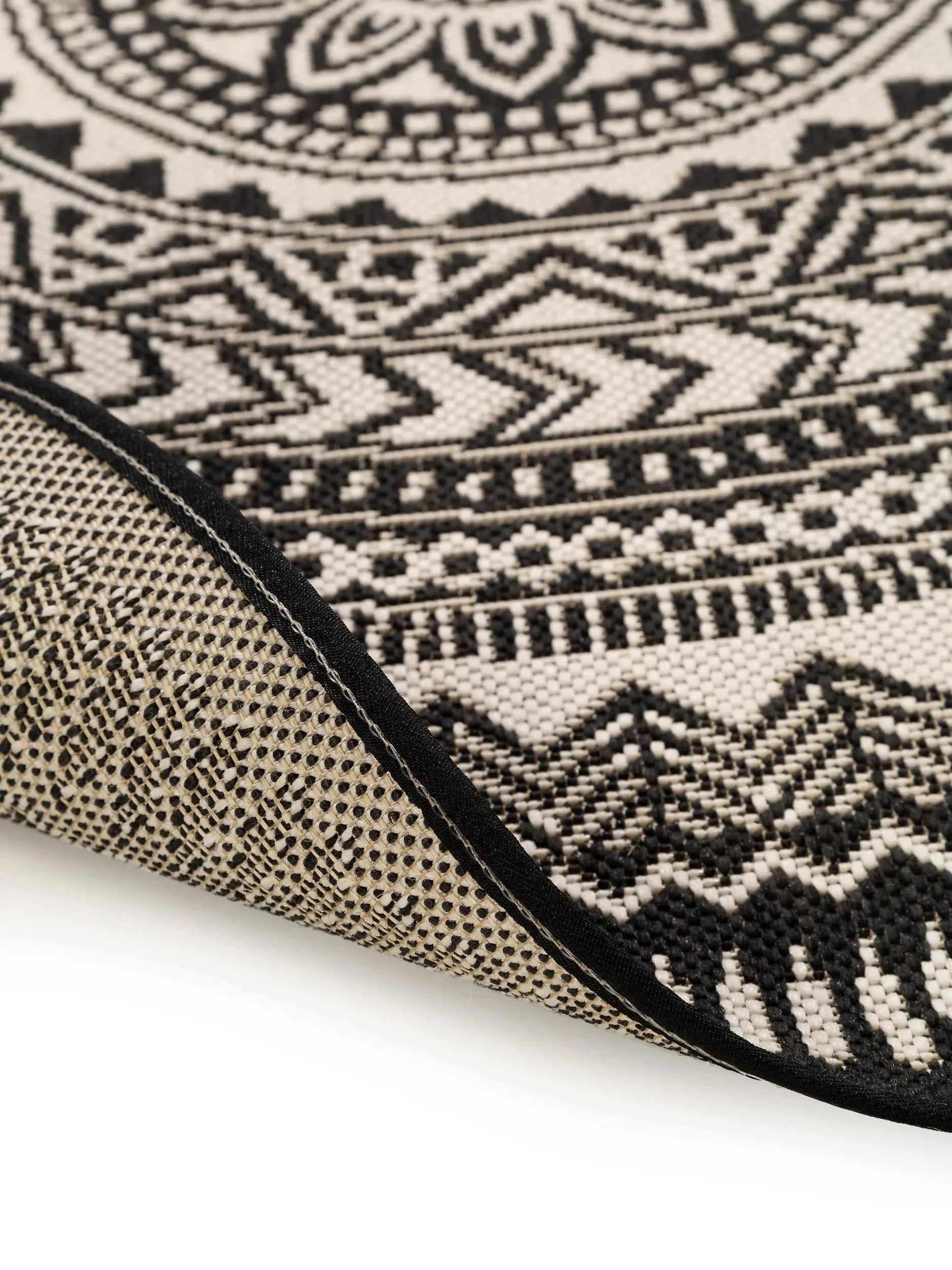Covor interior/exterior Metro Black/White