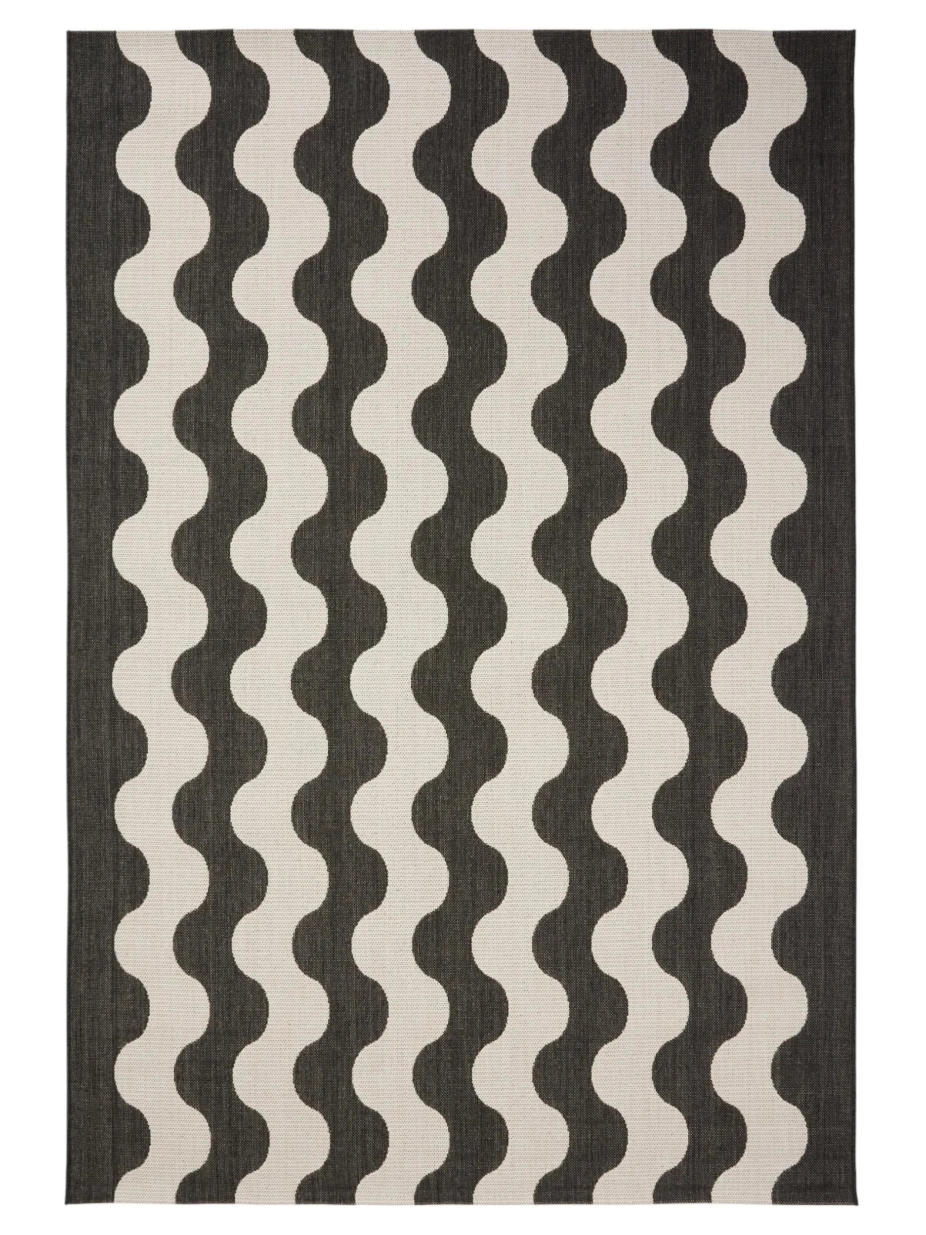 Covor interior/exterior Metro Black/White 