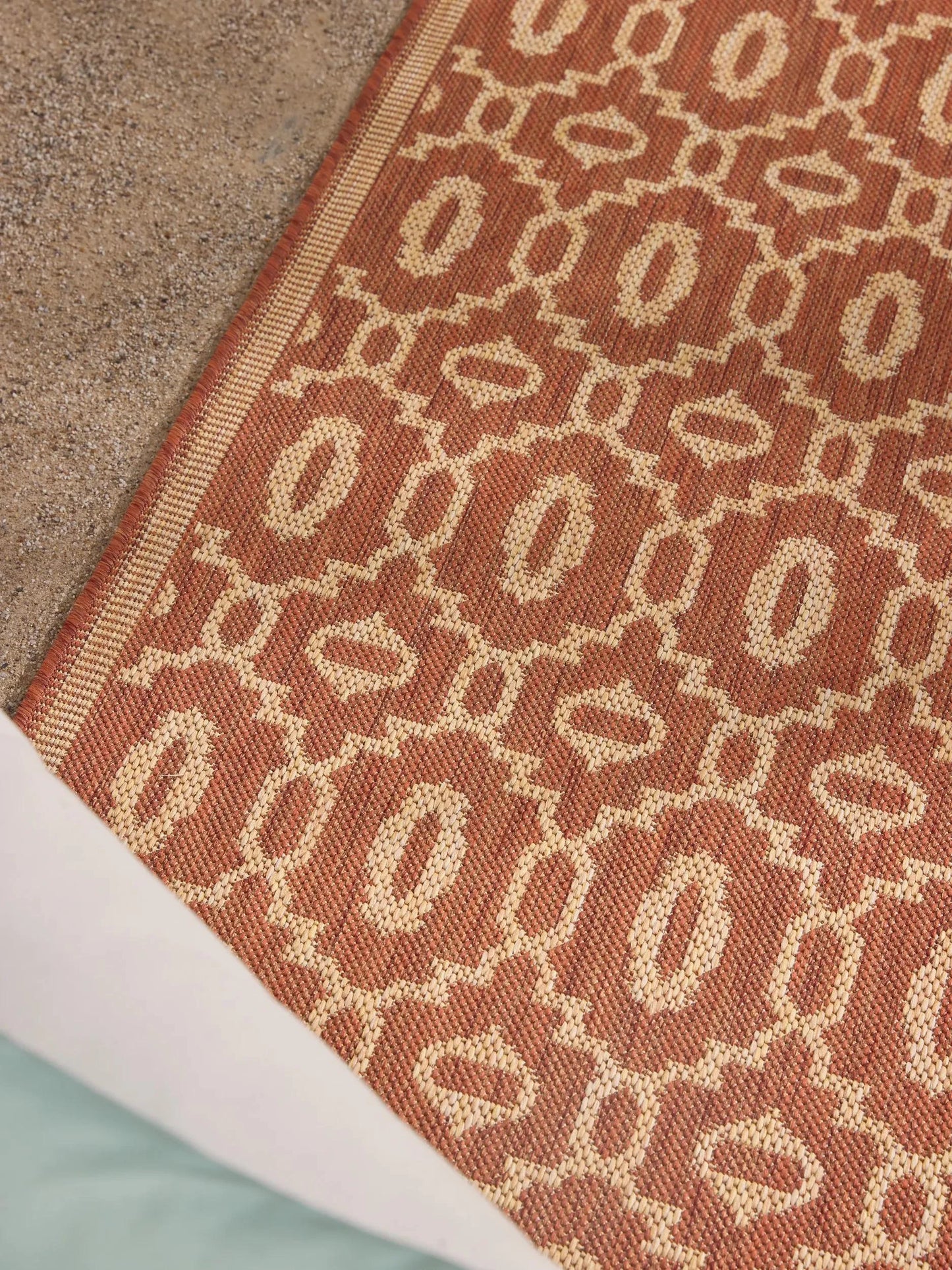 Covor interior/exterior Metro Beige/Red 
