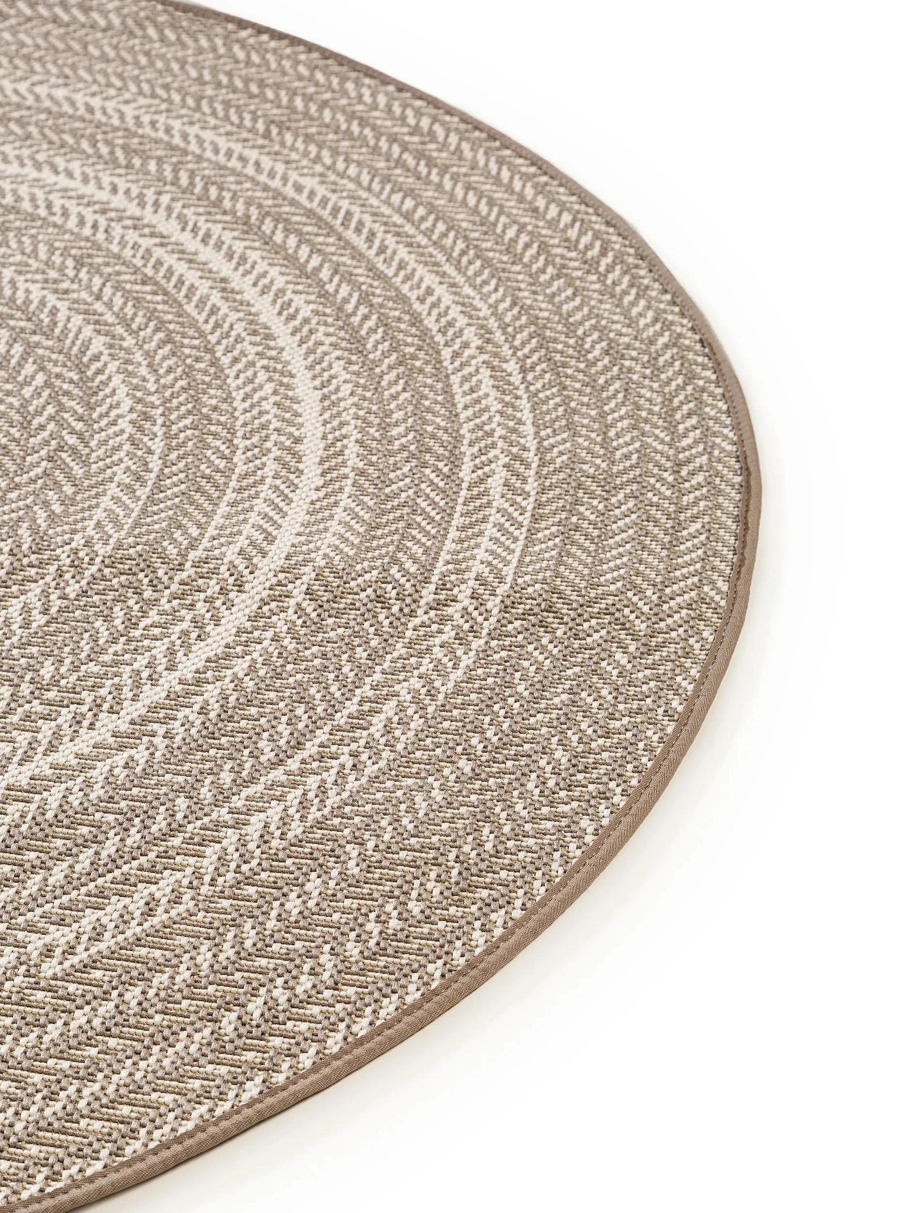 Covor rotund interior/exterior Metro Cream/Taupe