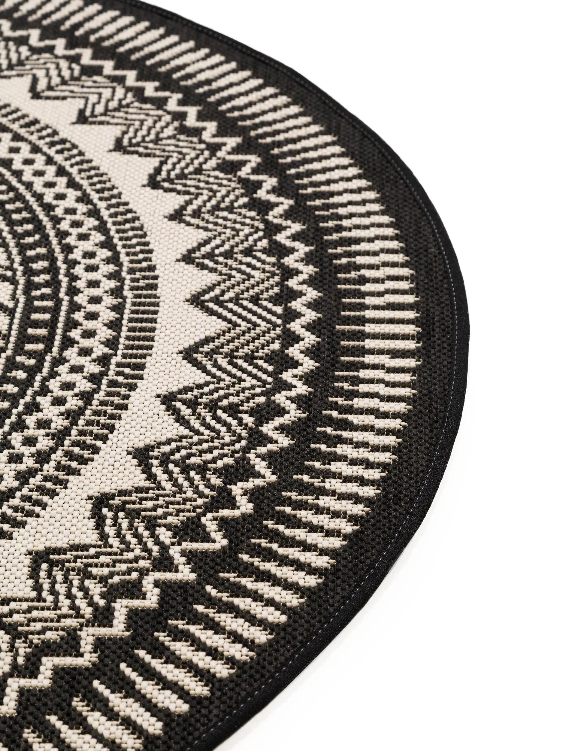 Covor interior/exterior Metro Black/White