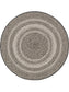 Covor rotund interior/exterior Metro Black/White