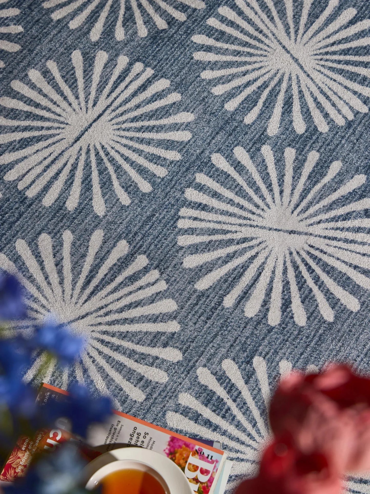 Covor lavabil Milly Charcoal/Blue 