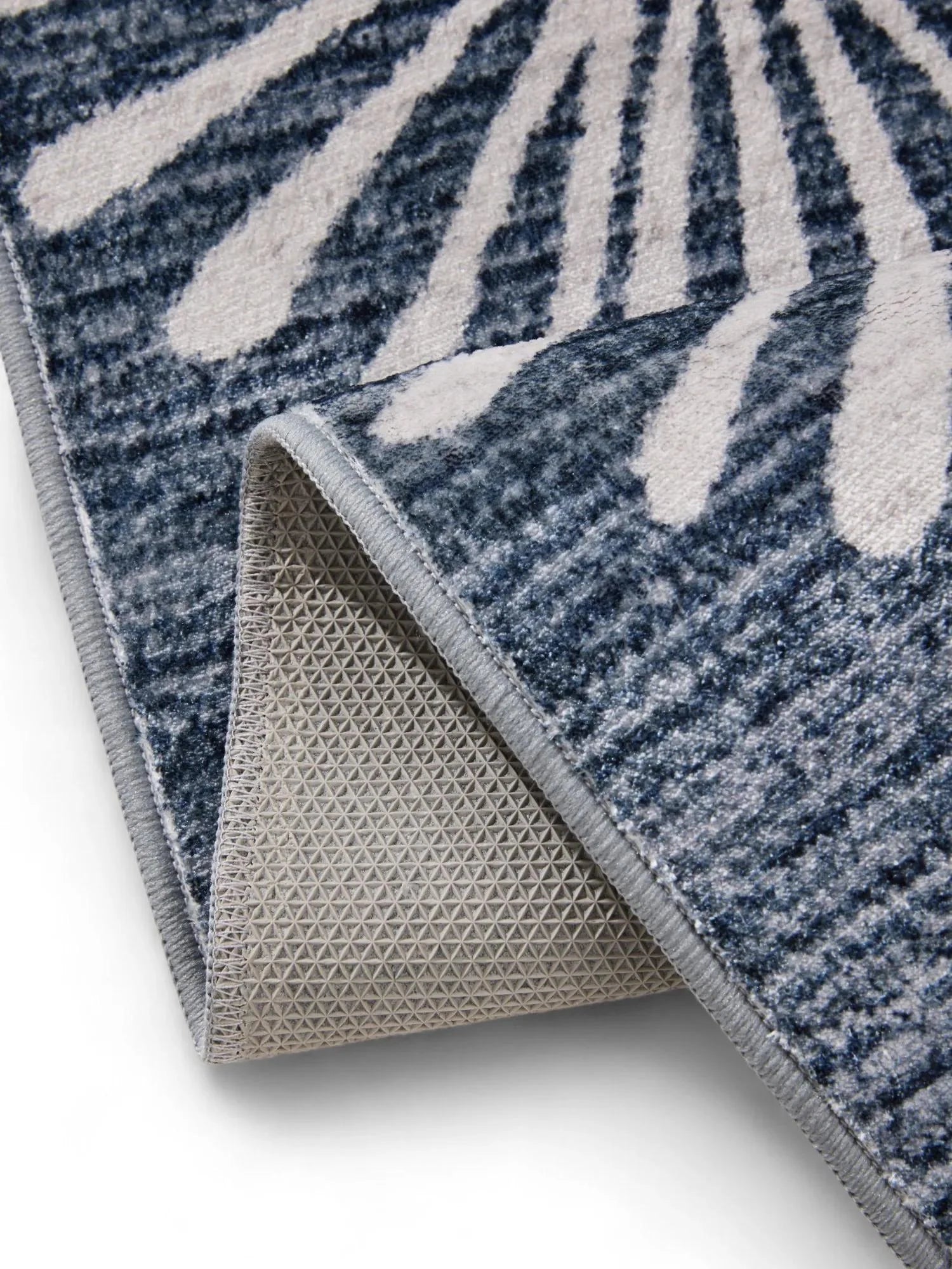 Covor lavabil Milly Charcoal/Blue 